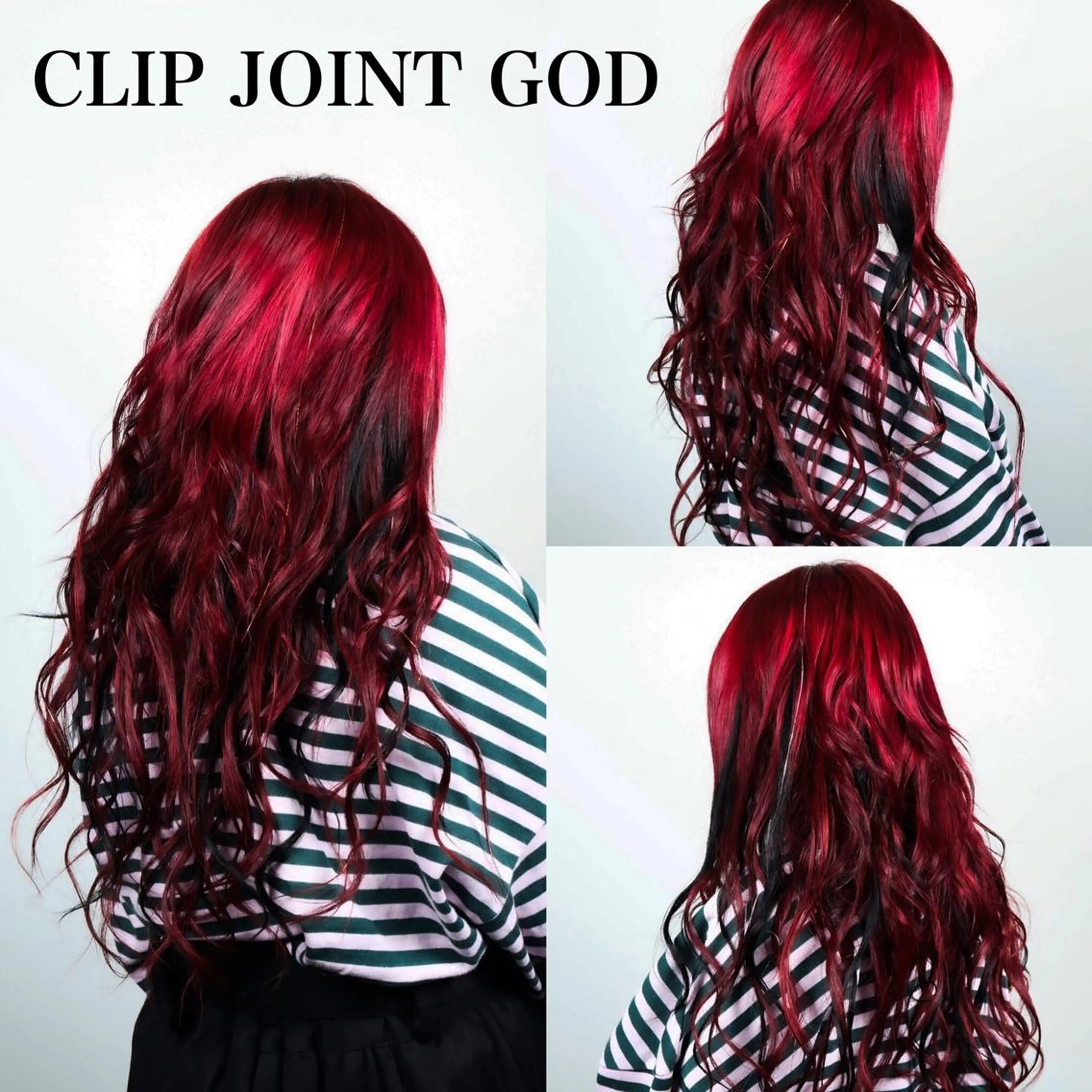 ロング カラー メッシュ レッドカラー エクステ ロング ヘアカラー 今泉 周のヘアスタイル