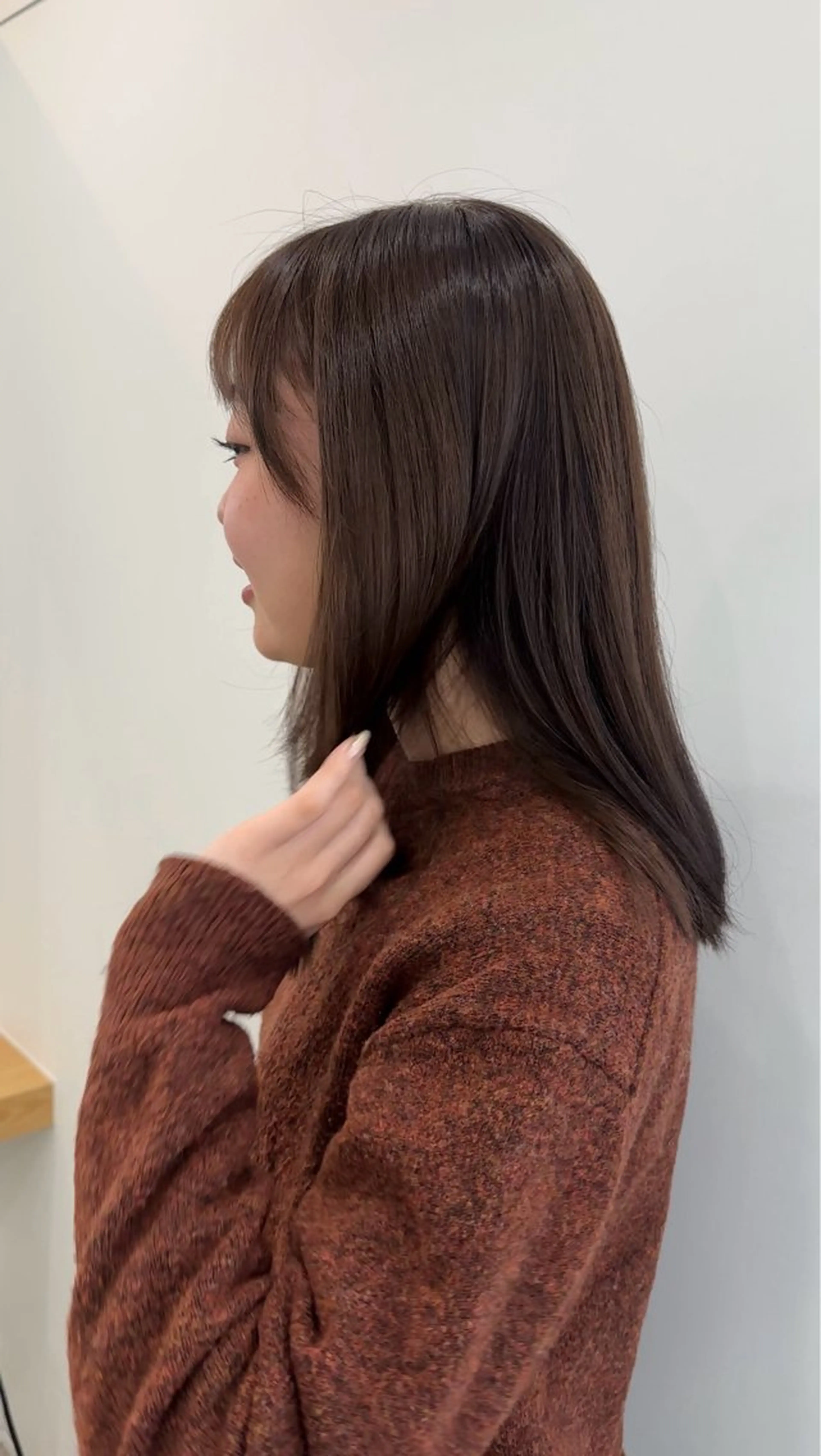 セミロング カラー カット ヘアカラー トリートメント レイヤー/ナチュラル 💐nao.のヘアスタイル