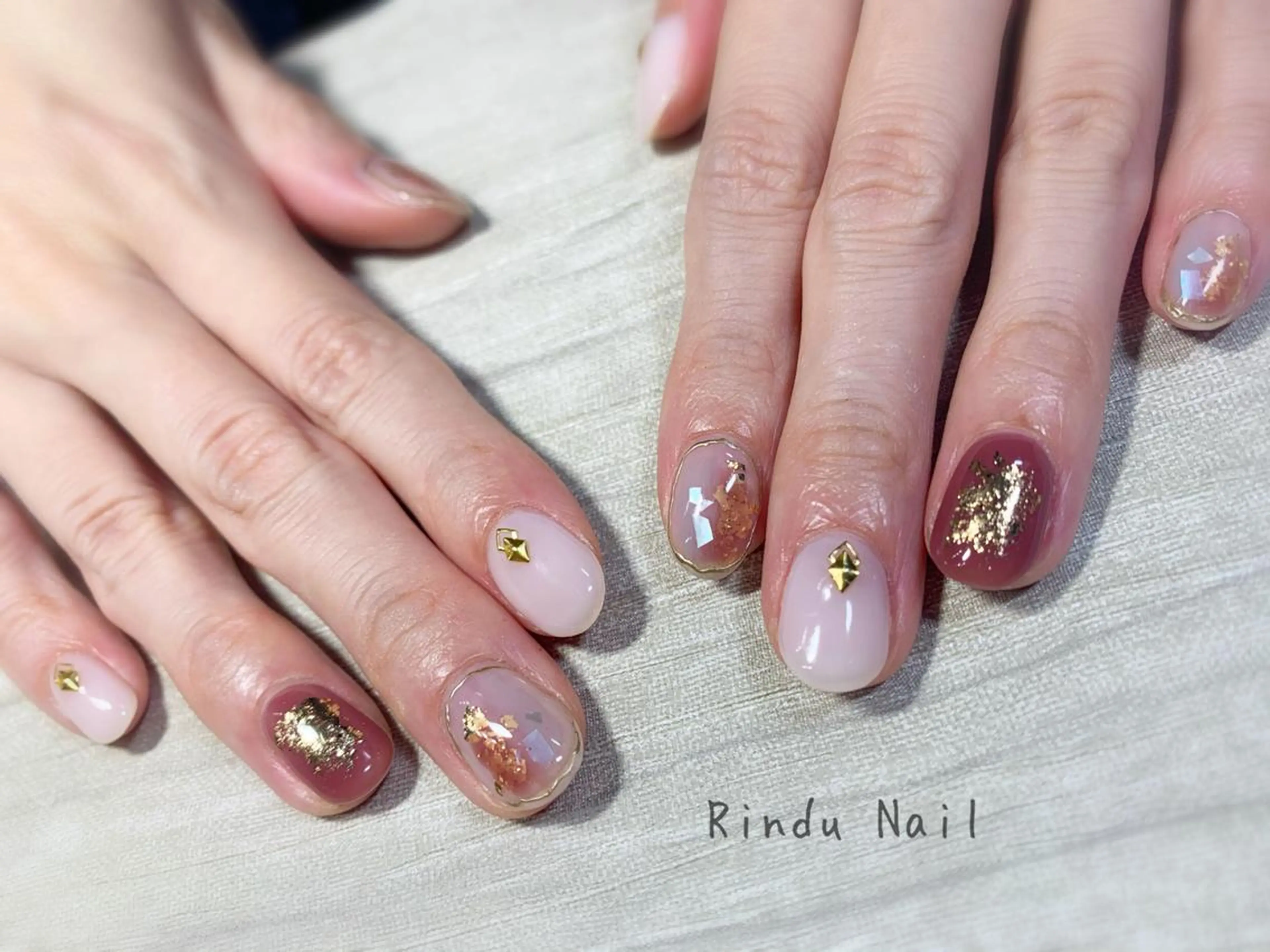 ネイル ニュアンスネイル Rindu Nail 名駅miniのネイルデザイン