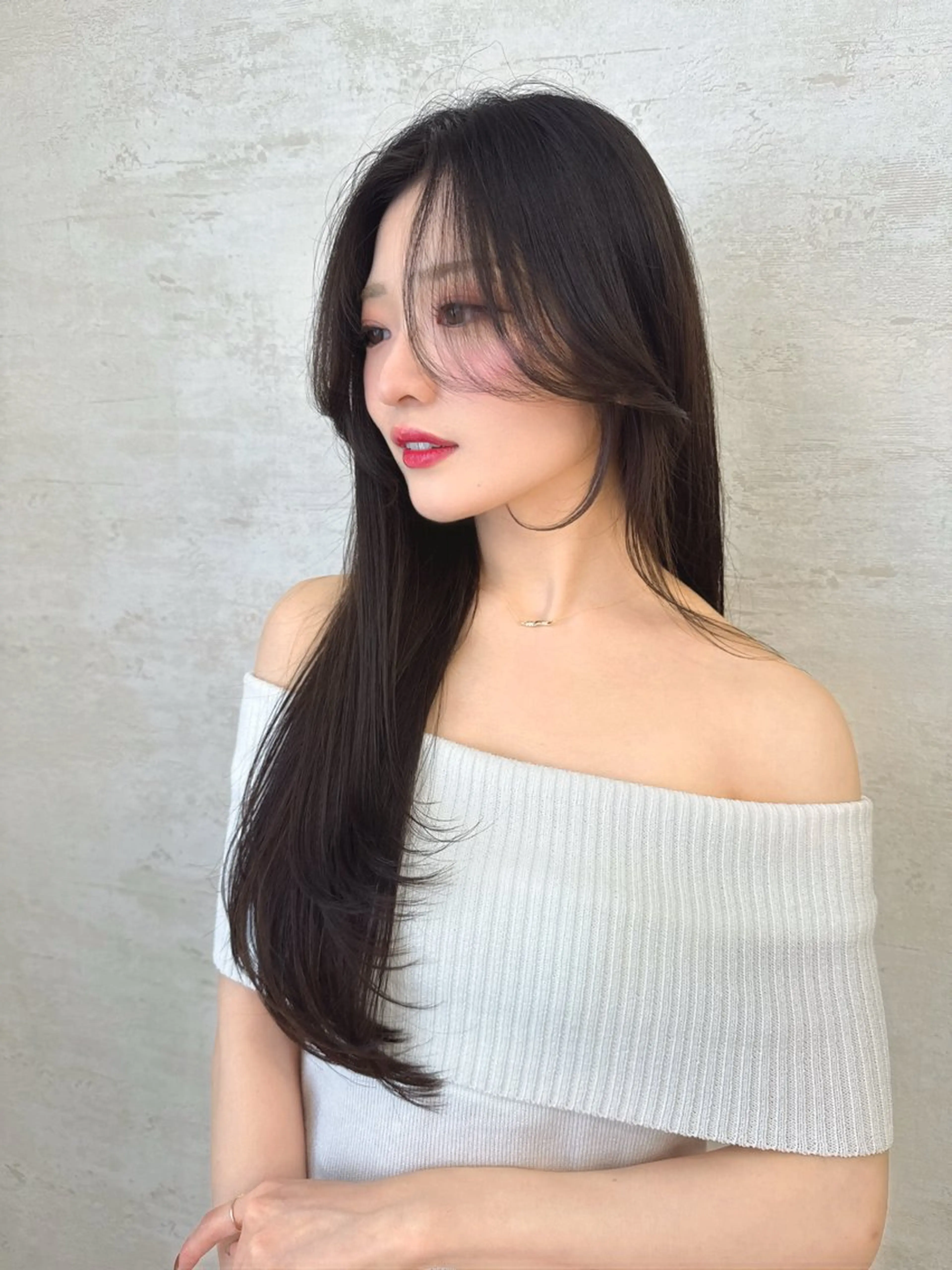 ロング カラー カット ヘアカラー トリートメント レイヤーカット/ 顔周り 五島巨幹のヘアスタイル