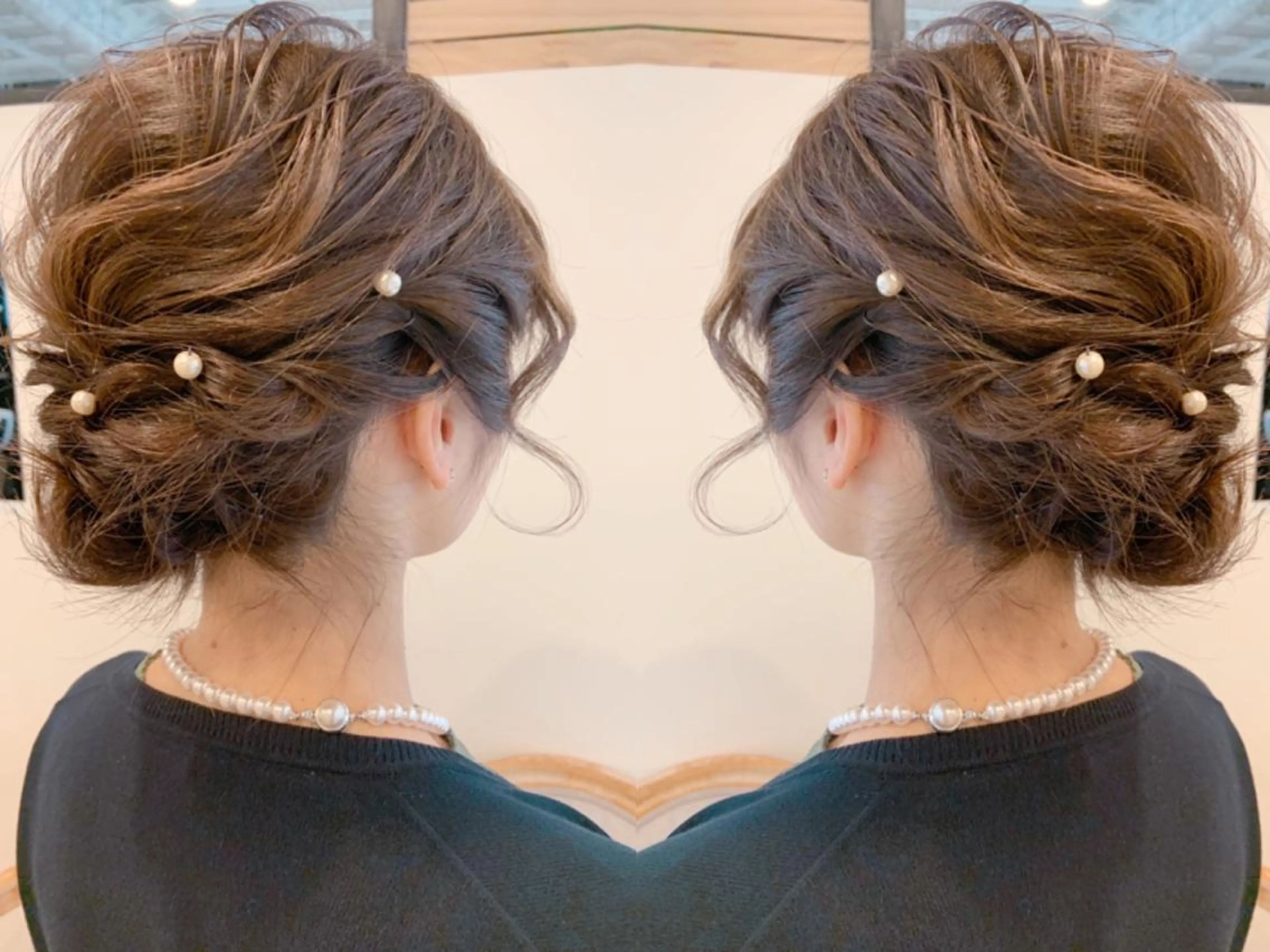 ショート ヘアアレンジ 結婚式・ブライダル ボブ 韓国hair🦋 Nanaのヘアスタイル