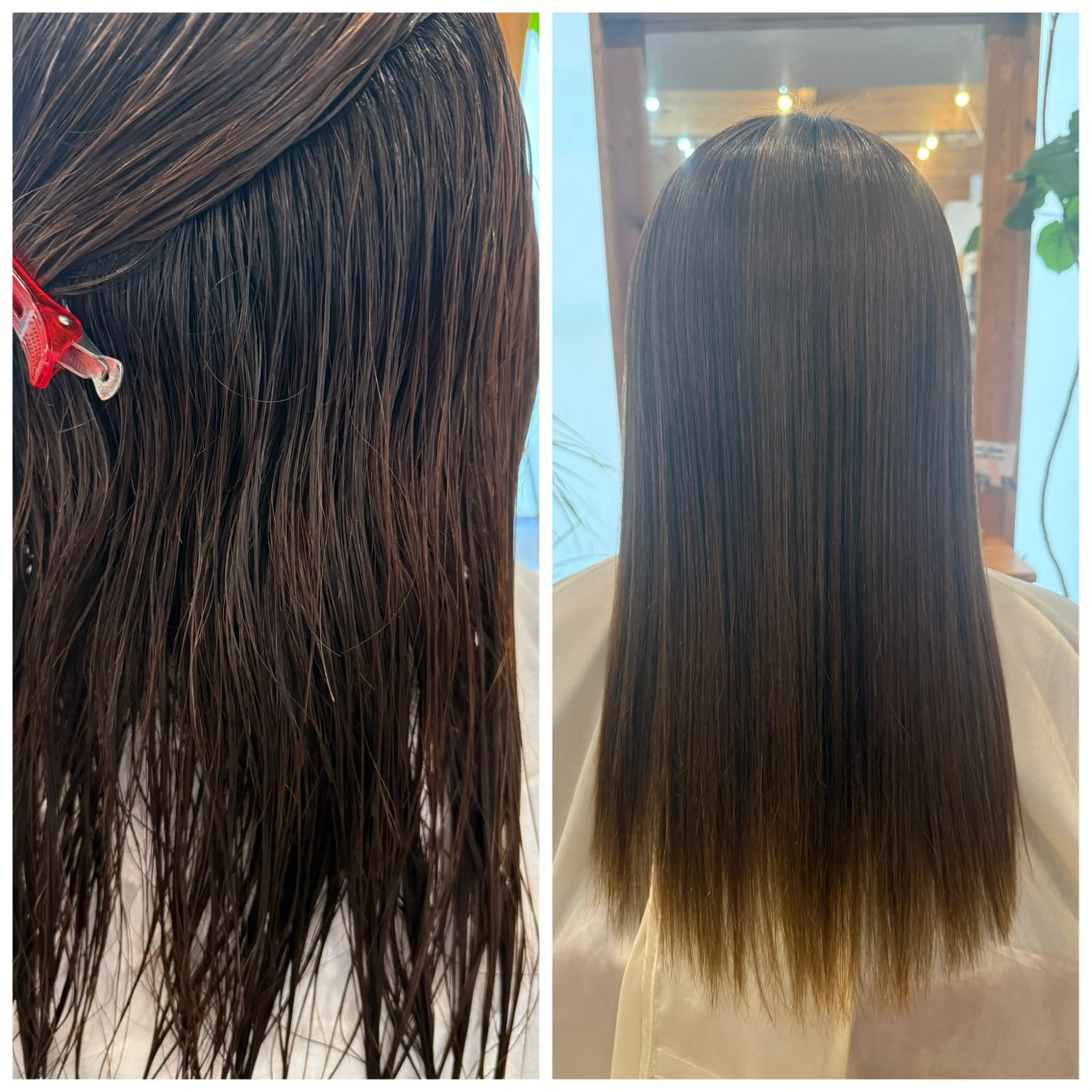 ロング 縮毛矯正 タガミ リンカのヘアスタイル