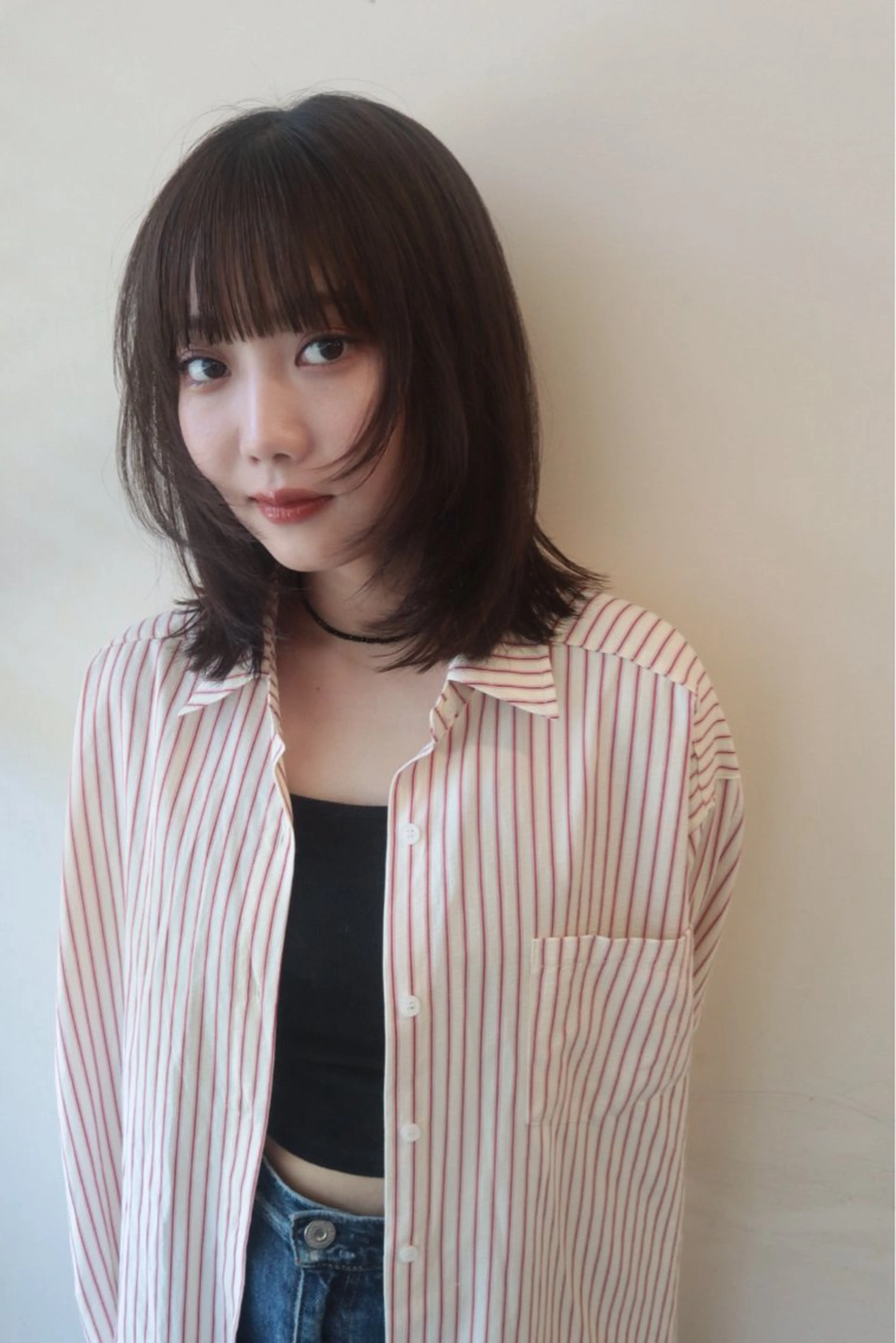 ミディアム レイヤーカット カット ヘアカラー yura /レイヤーカットのヘアスタイル