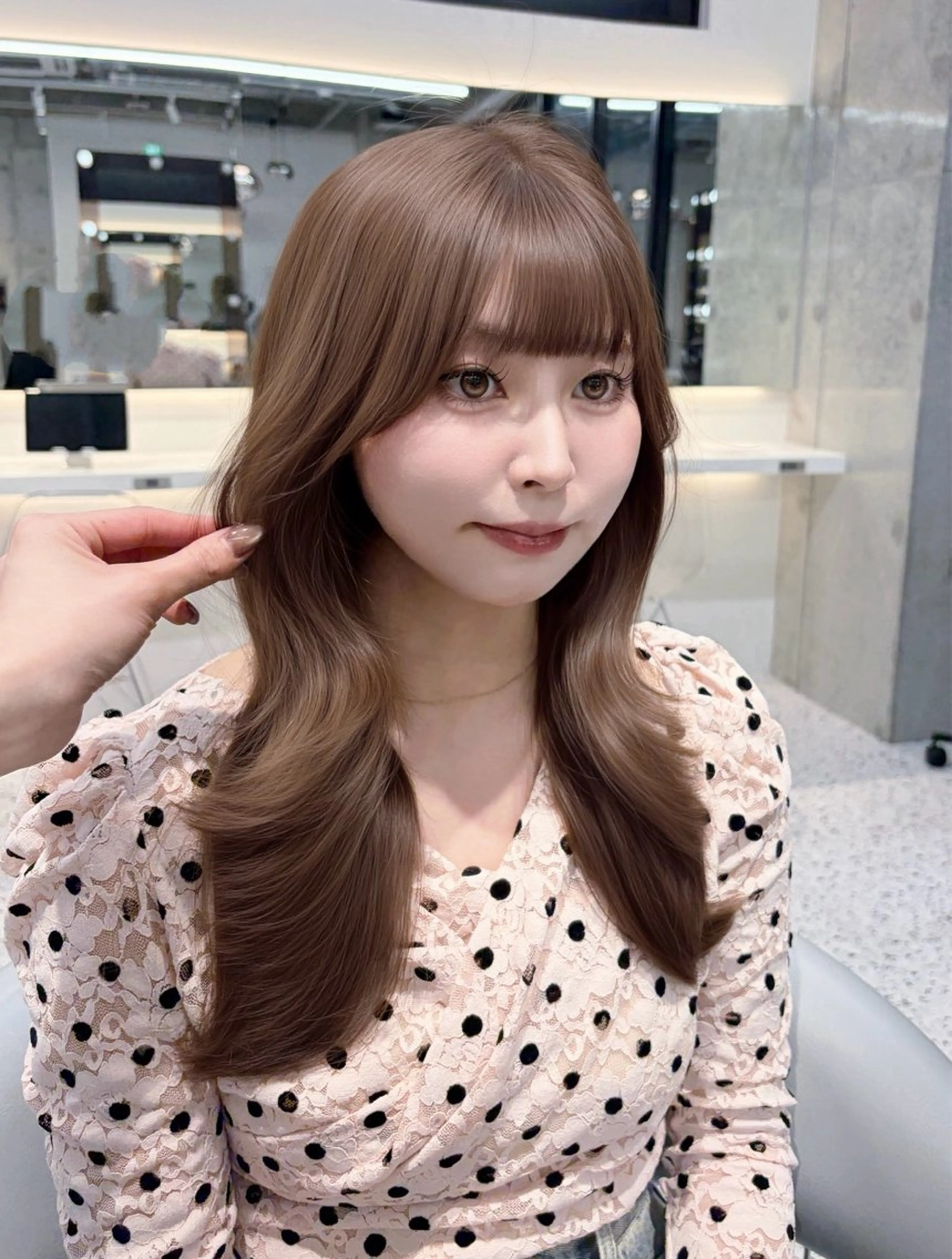 ロング カット ヘアカラー トリートメント 似合わせレイヤー / minami ⟡.·のヘアスタイル