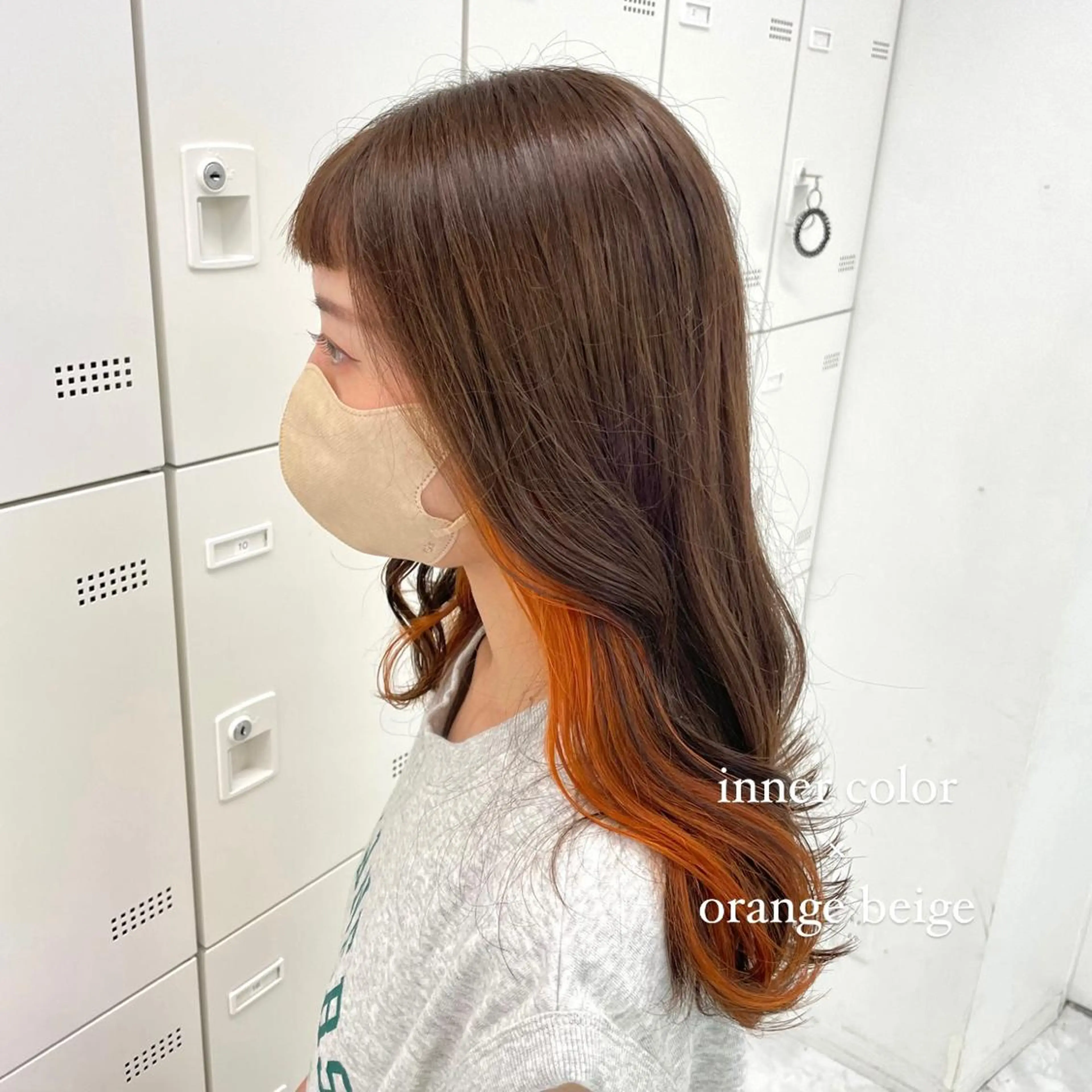 セミロング カラー 韓国ヘア🇰🇷🎀 みきのヘアスタイル