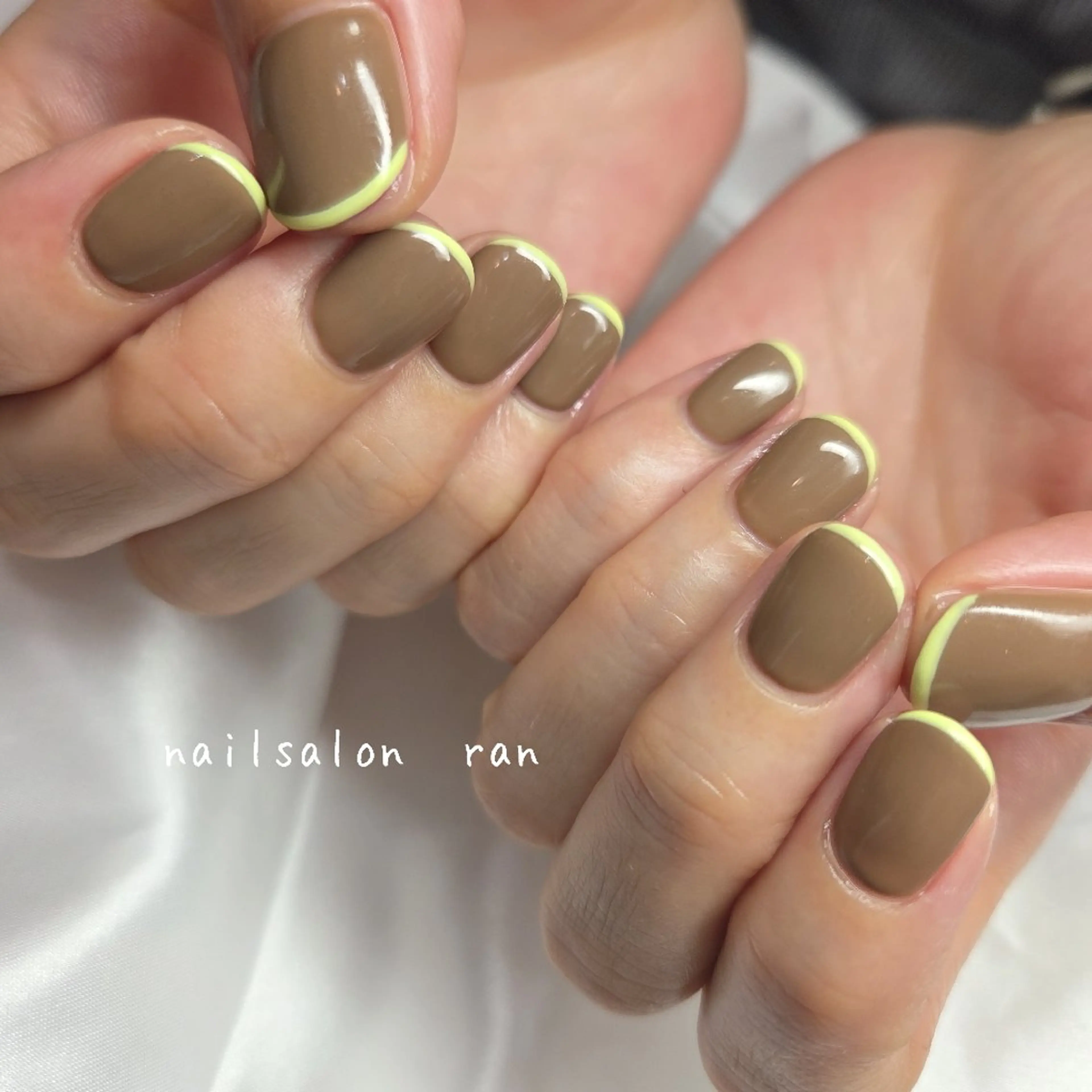 ネイル フレンチネイル nailsalon ranのネイルデザイン