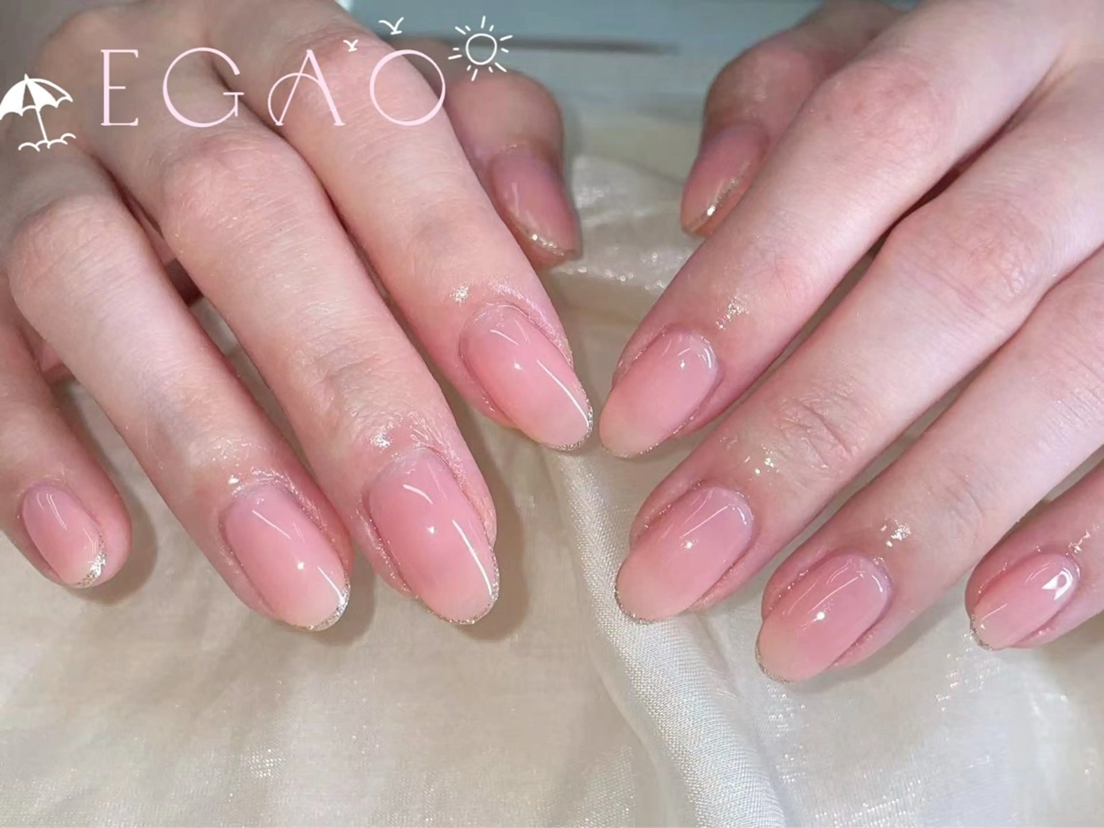 ネイル アートネイル フットネイル フレンチネイル ジェルネイル グラデーション ハンドネイル Egao Nail錦糸町店のネイルデザイン