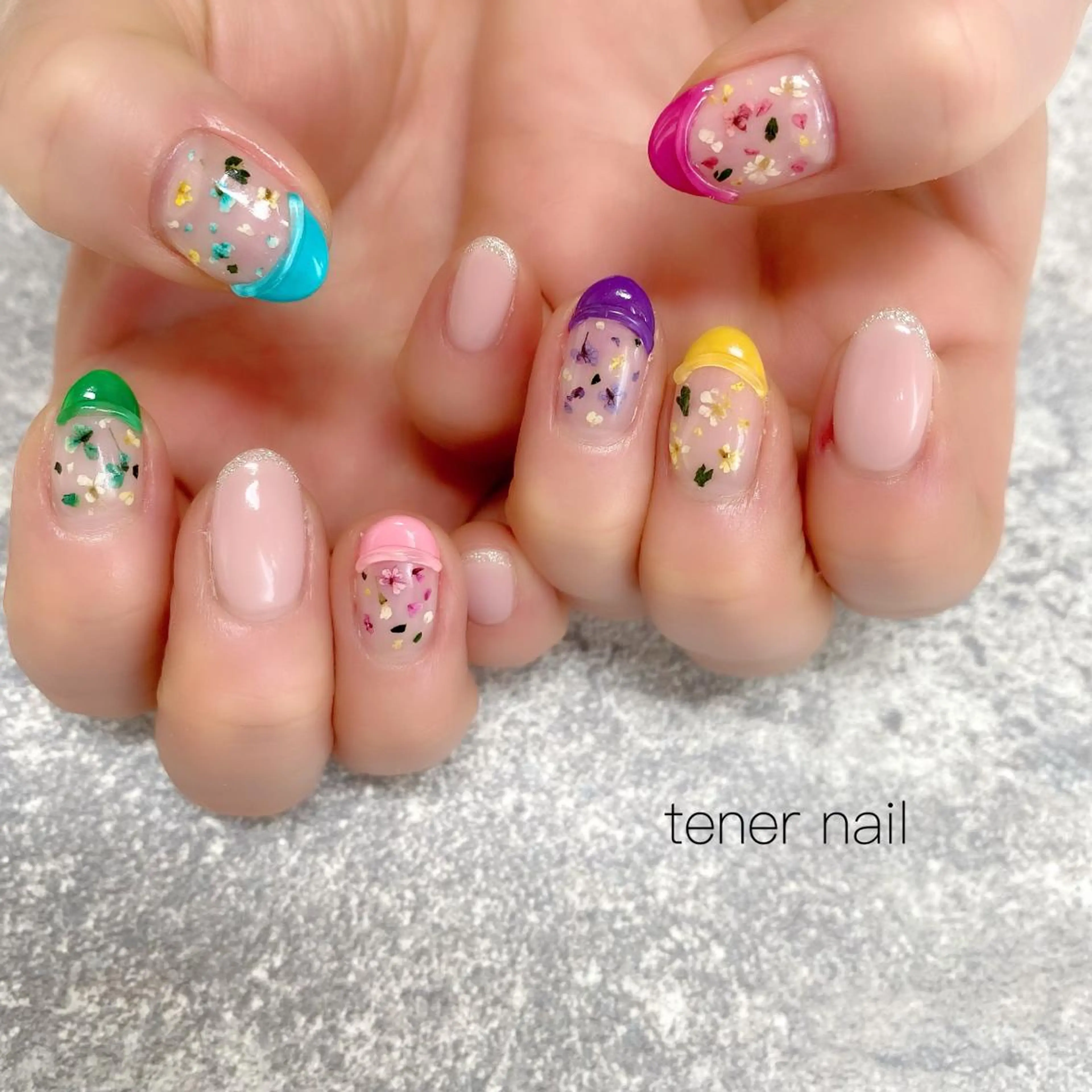 ネイル フラワーネイル テネルネイル tener nailのネイルデザイン