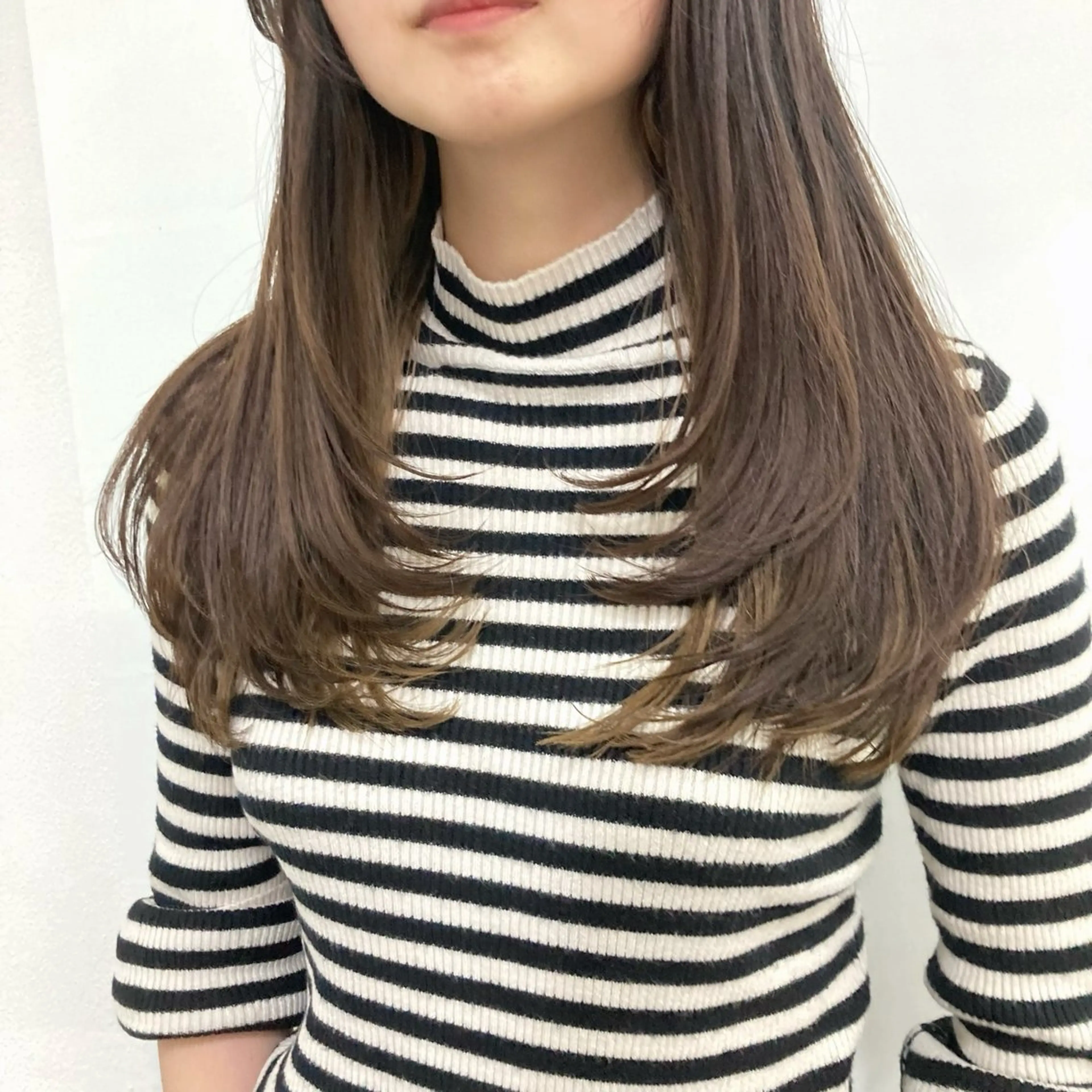 ミディアム カラー ヘアアレンジ ウルフレイヤー エクステ/kokiのヘアスタイル