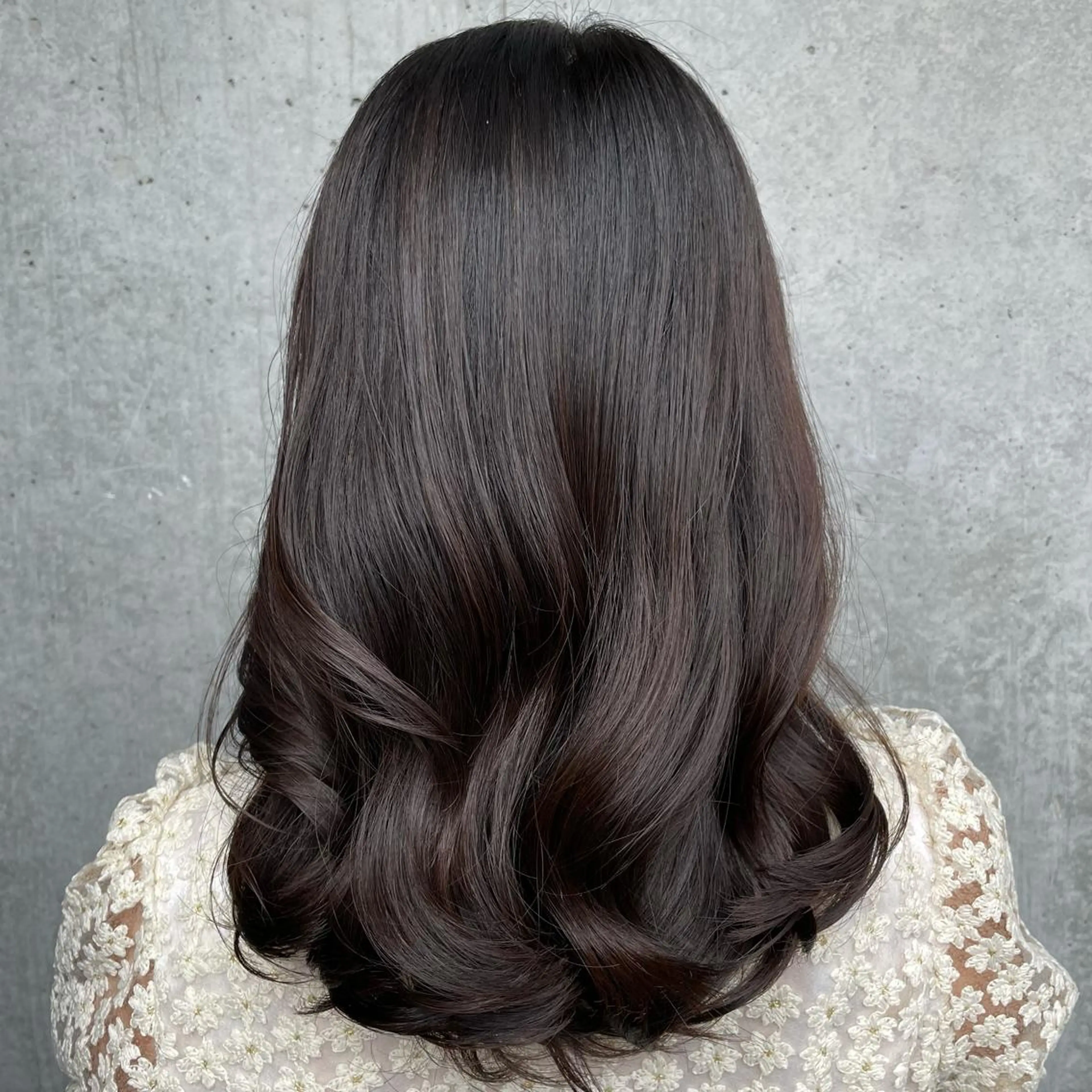 セミロング 髪質改善×レイヤー 中村洋介のヘアスタイル