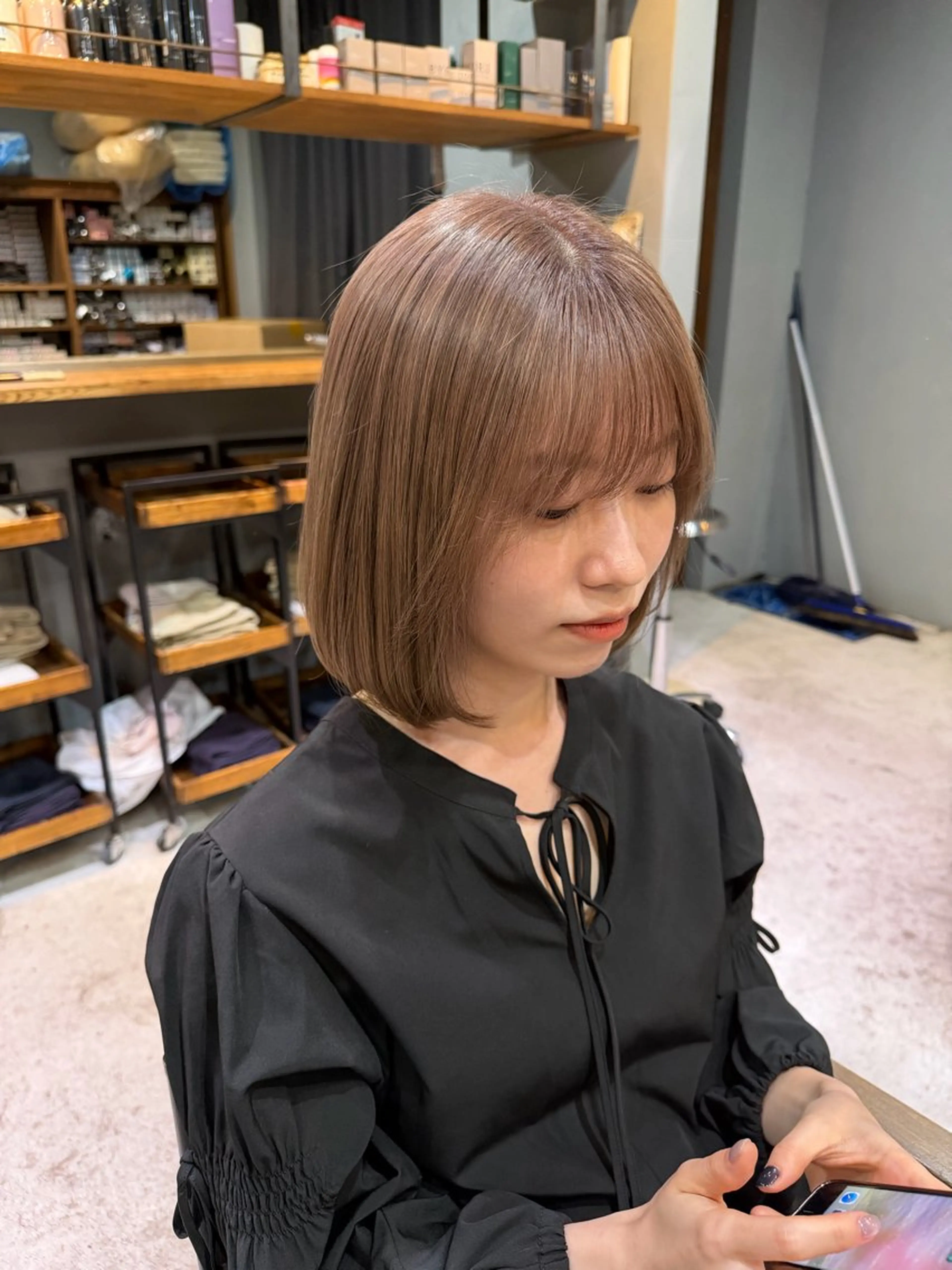 カラー ヘアカラー yuto /ブリーチ /艶カラー/縮毛矯正のヘアスタイル