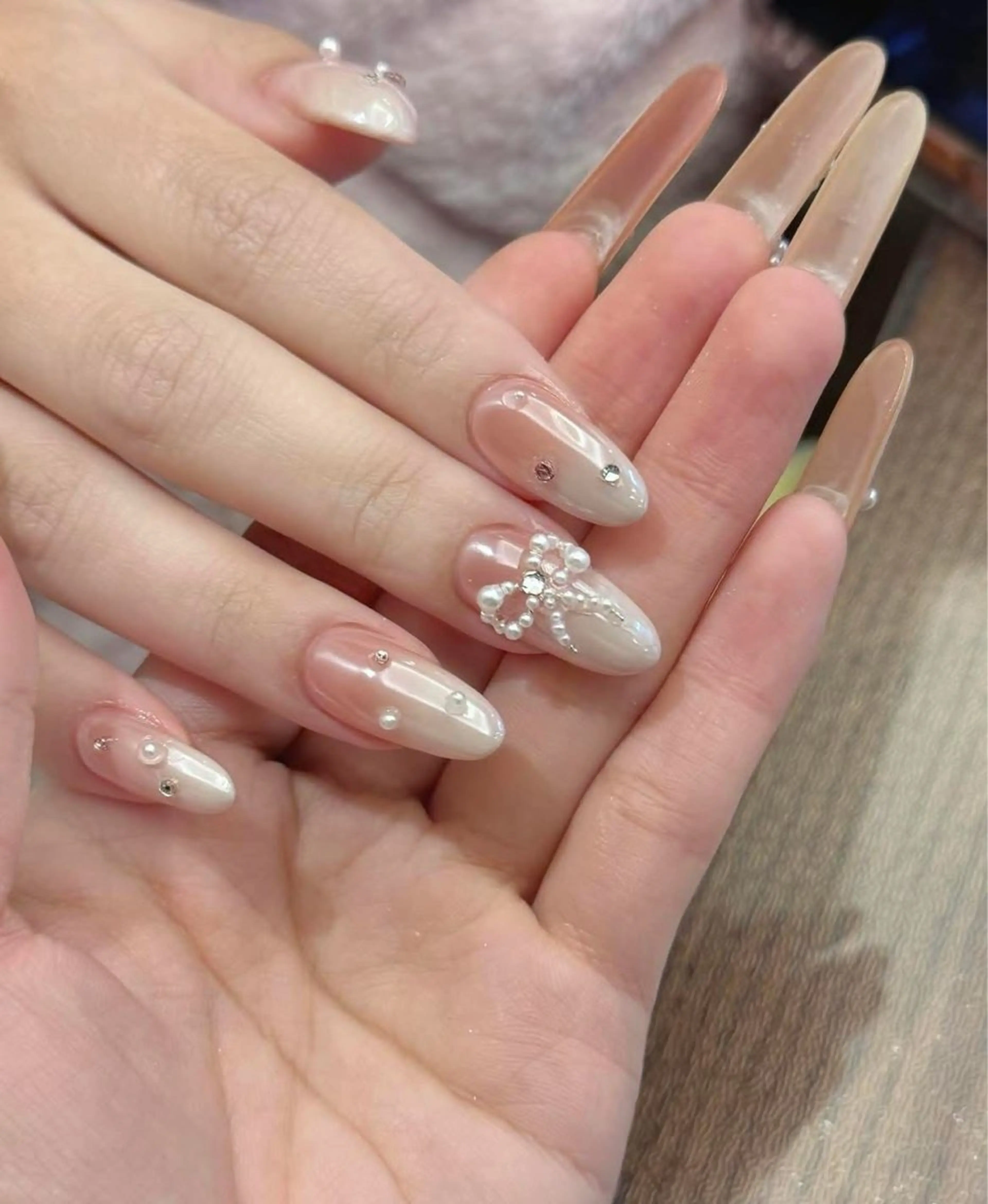 ネイル 長さ出し フットネイル ジェルネイル 韓国ネイル マグネットネイル ハンドネイル YMT NailStudioのネイルデザイン