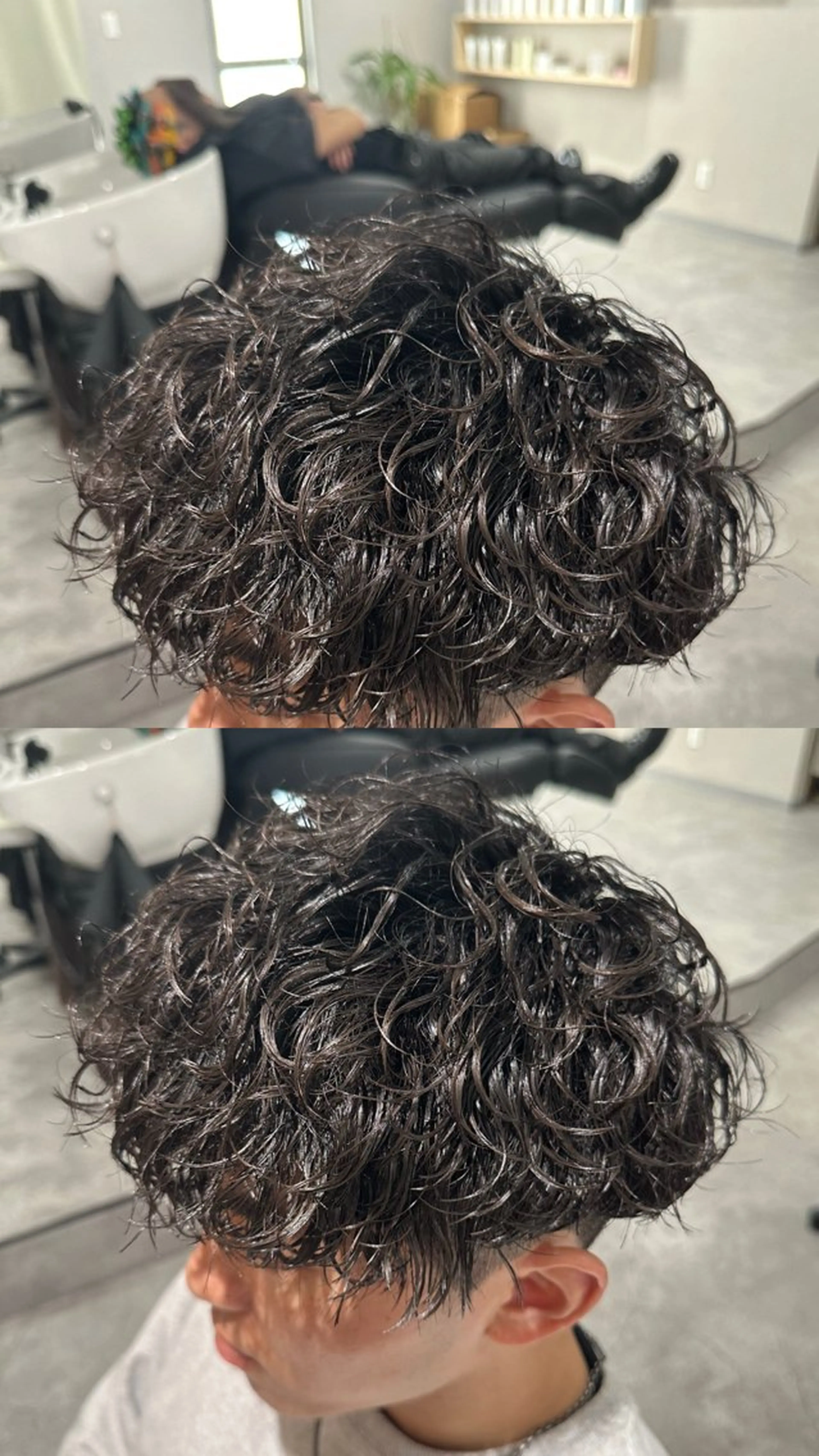 ミディアム パーマ ヘアアレンジ メンズ ミディアムパーマ メンズパーマ 波巻きパーマ スパイラルパーマ メンズNo.1美容師 Coshoのヘアスタイル