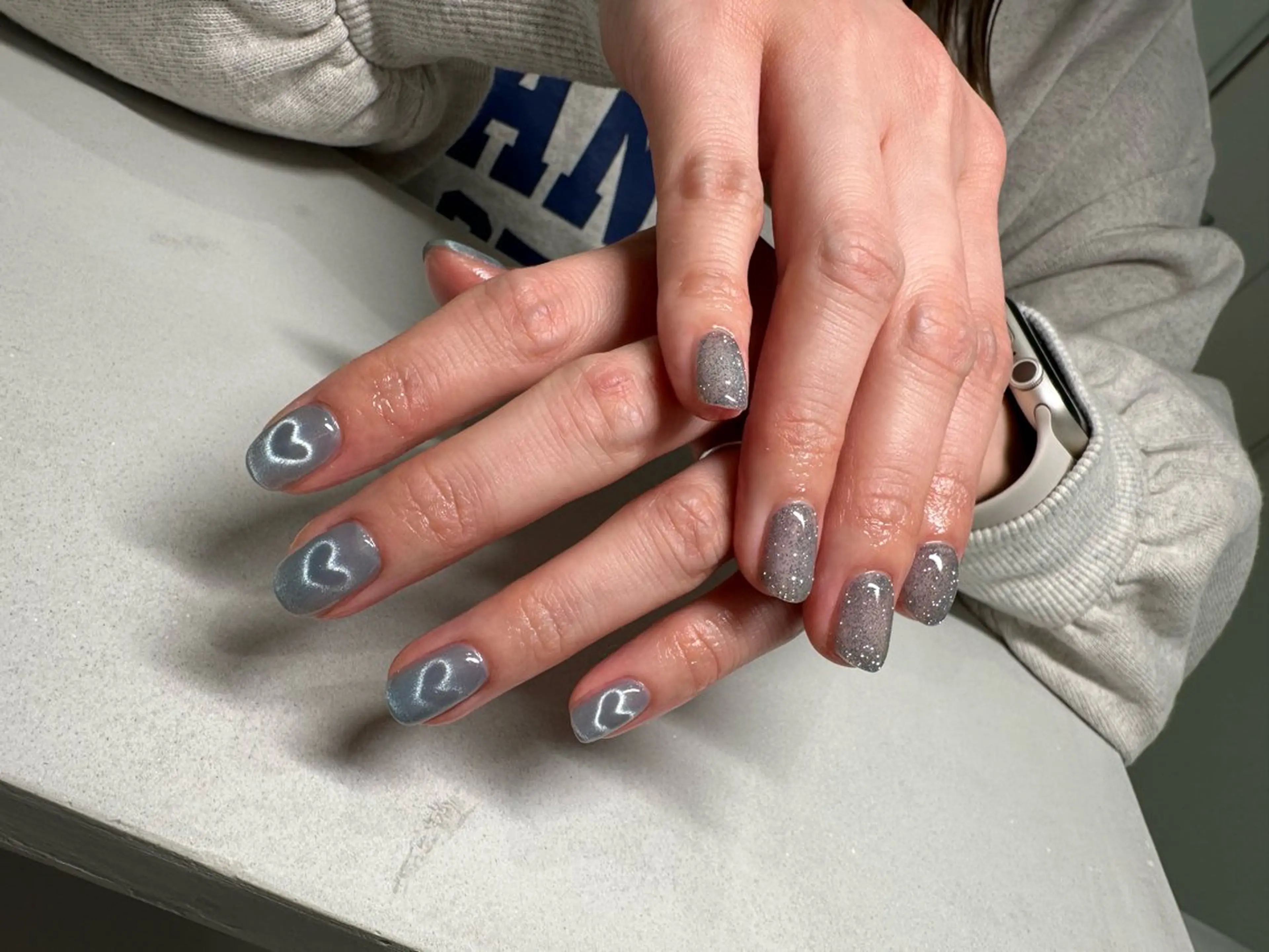 ネイル フラッシュネイル ハート ハンドネイル ハンドケア num-fi Aiのネイルデザイン