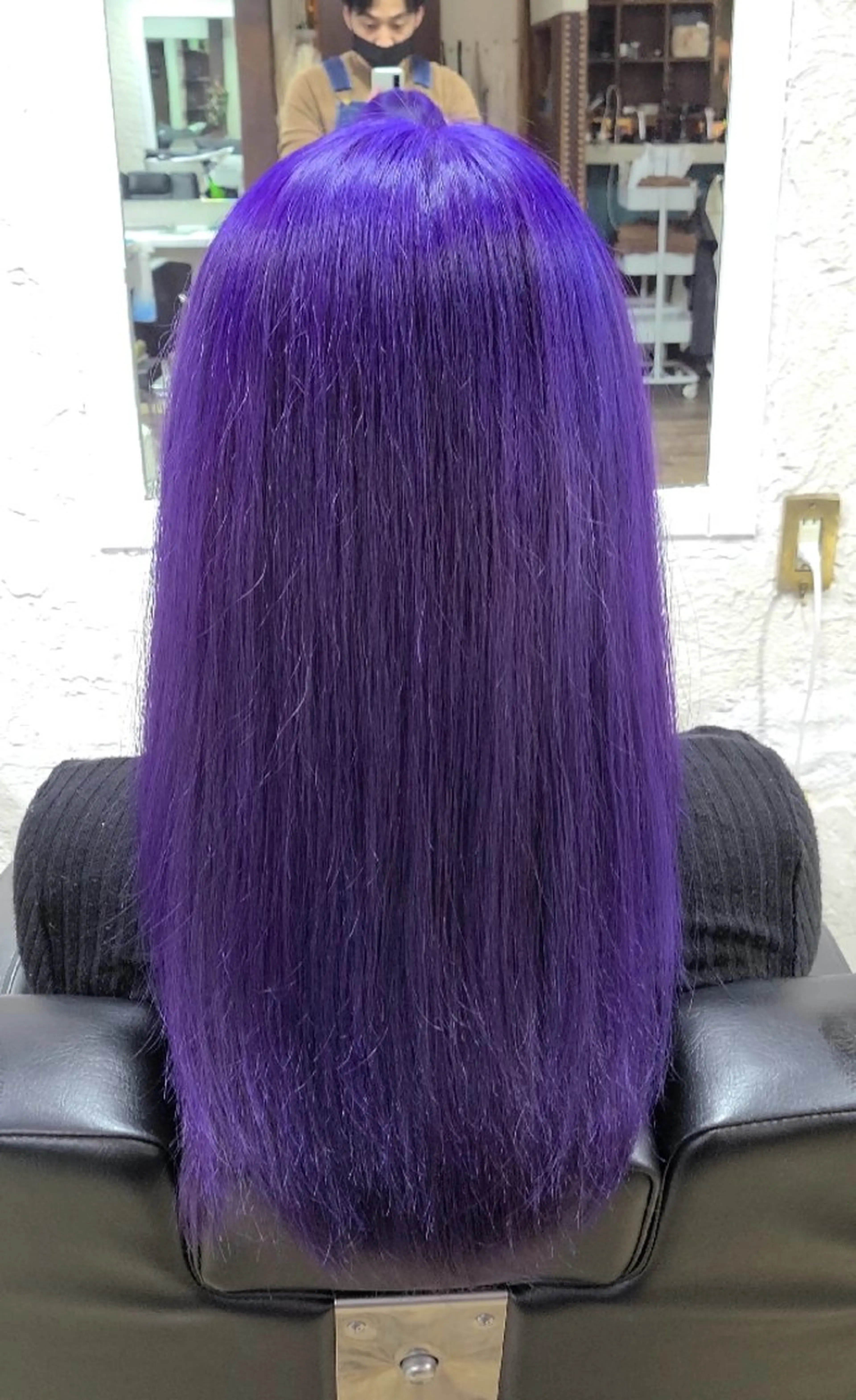 ロング カラー ブリーチ ブルーカラー THE COLORS所属・Colores Ryuのヘアスタイル