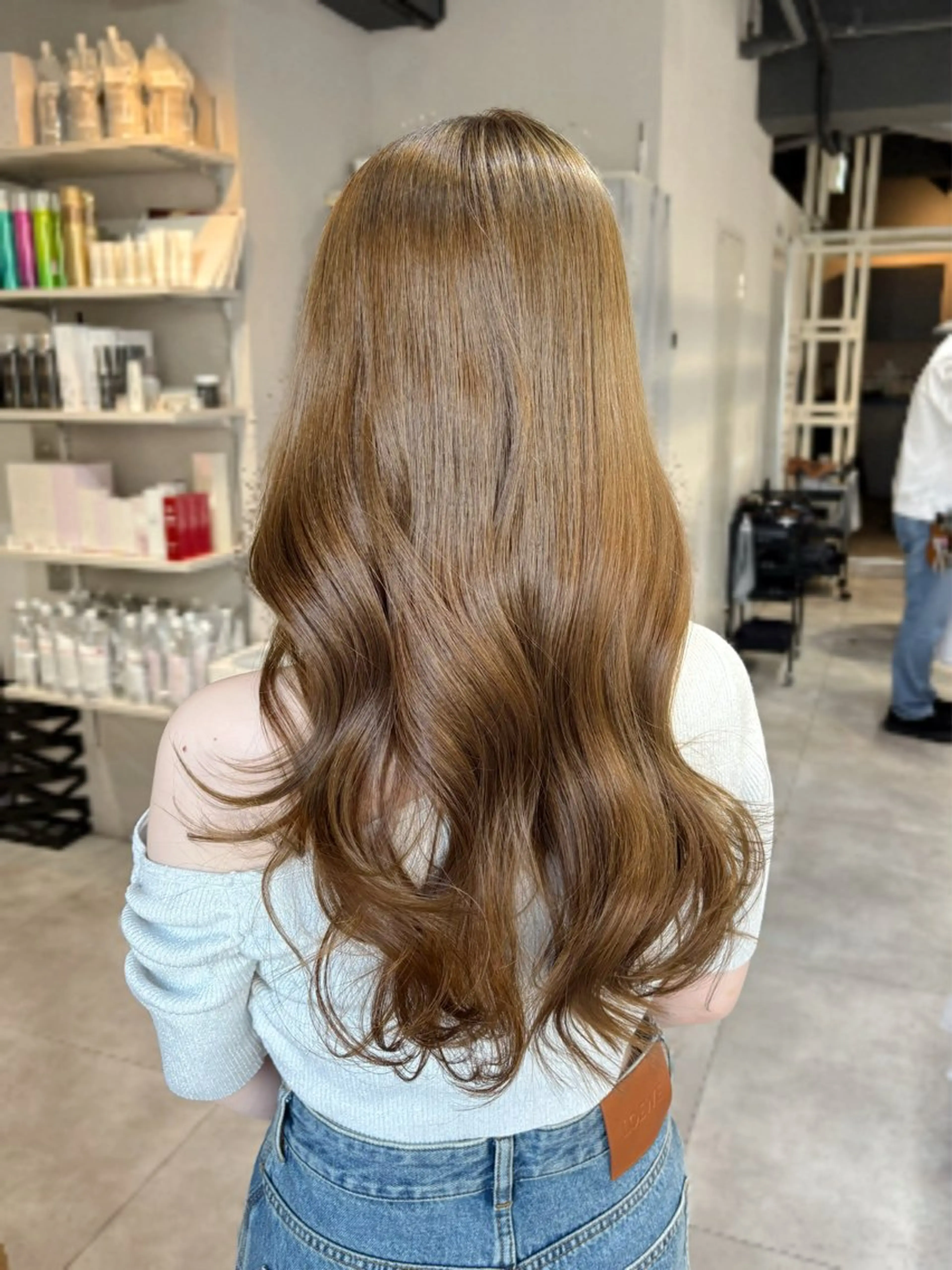 ロング カラー うる艶カラー/恵比寿 ベージュ/丸山陽平のヘアスタイル