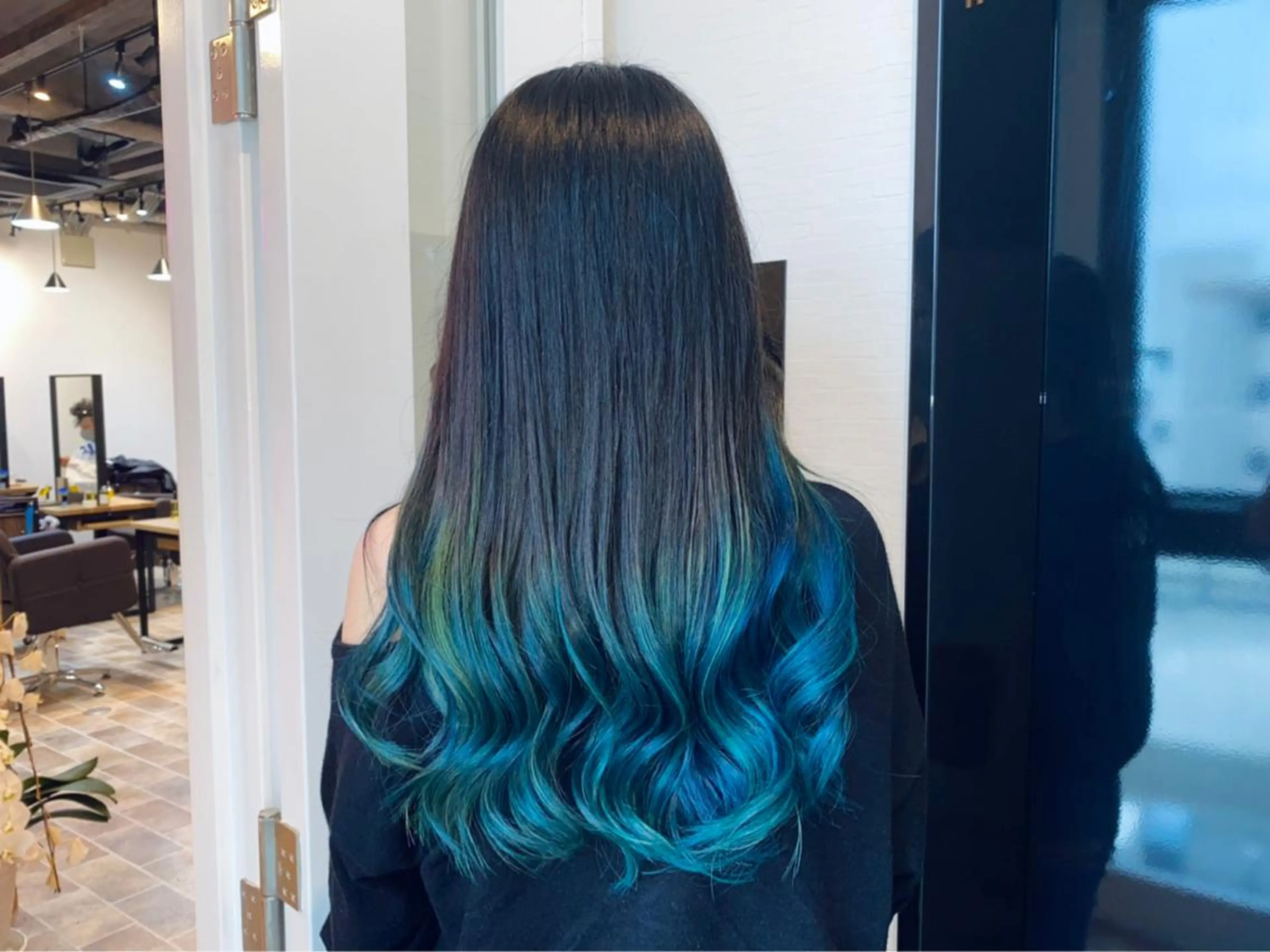 セミロング カラー ヘアカラー&縮毛矯正 STAR☆RIVERのヘアスタイル