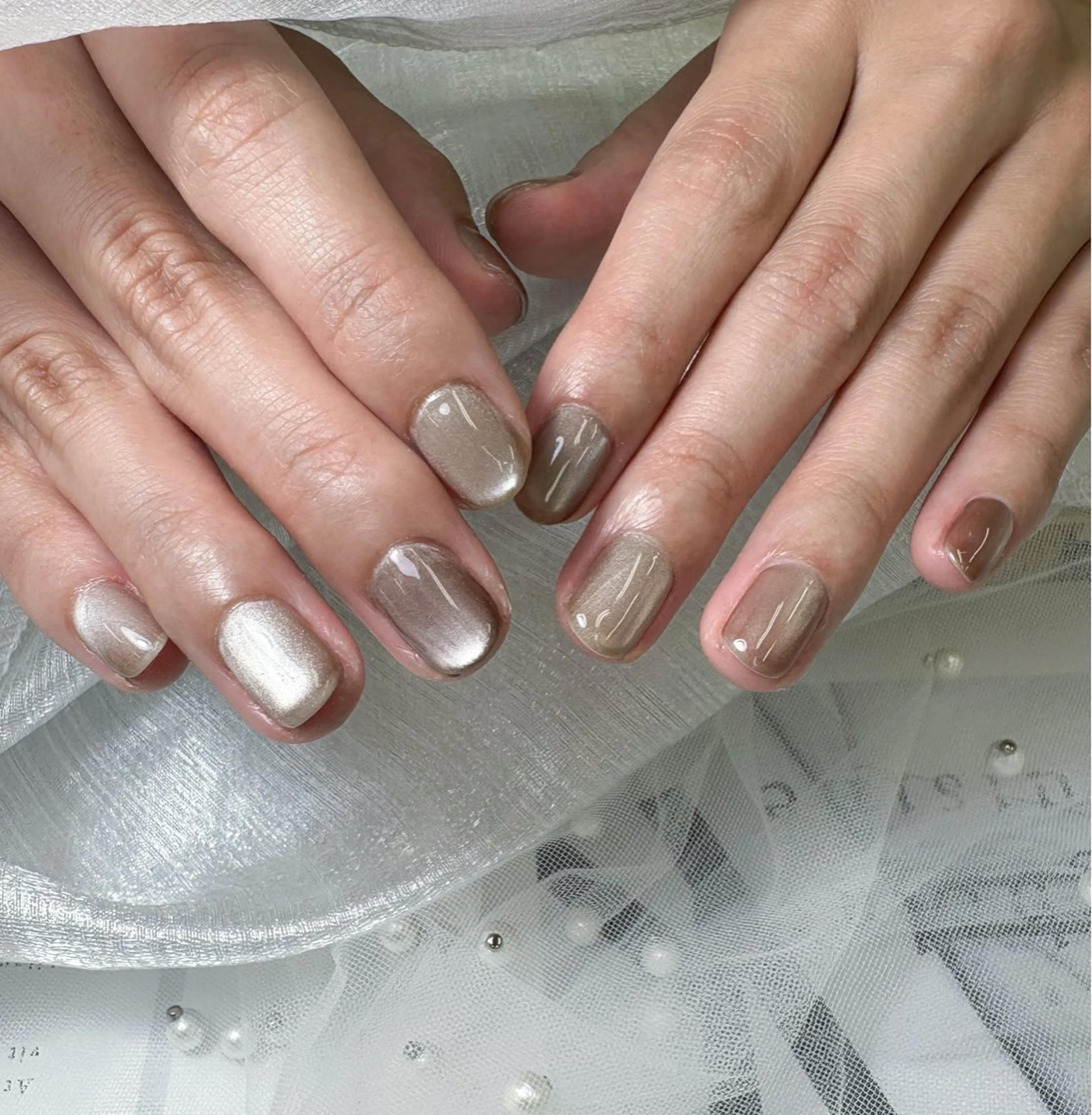 ネイル マグネットネイル 💎ネイリスト💎 月奈🌕🎀のネイルデザイン