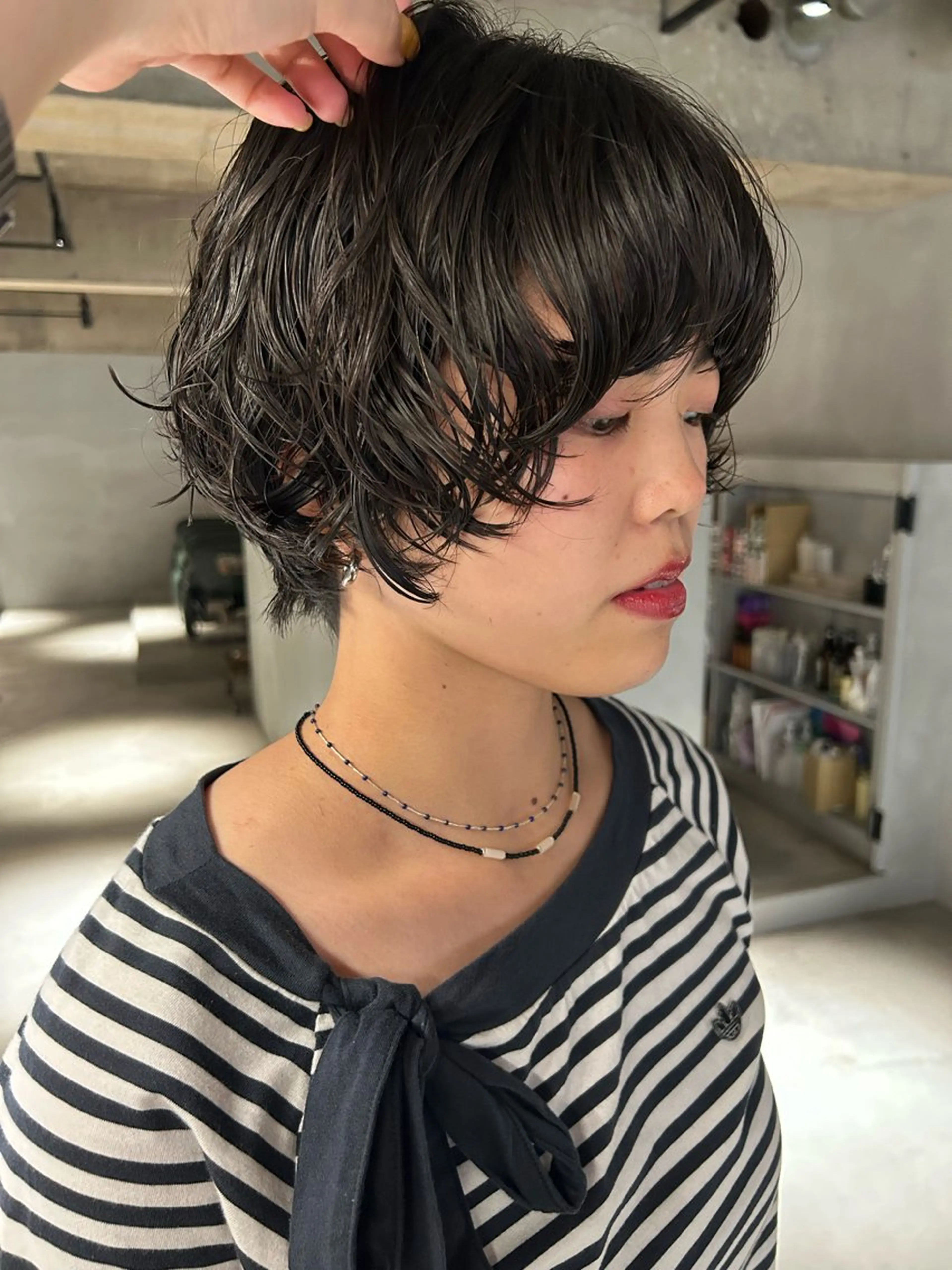 short cut＋perm＋treatmentの写真