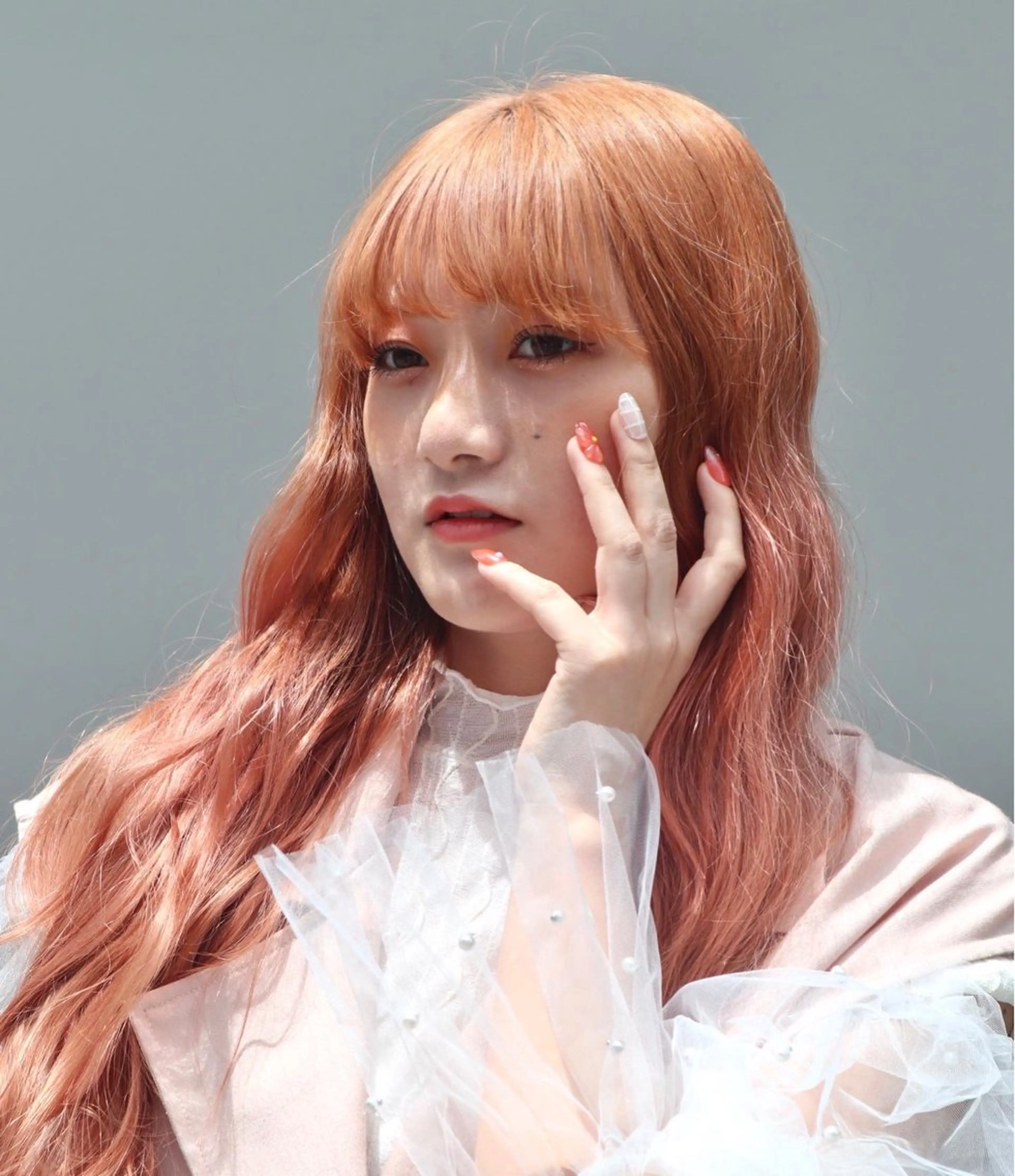 ロング カラー ダブルカラー オレンジ ヘアカラー ショート/似合わせ パーマ/KANOのヘアスタイル