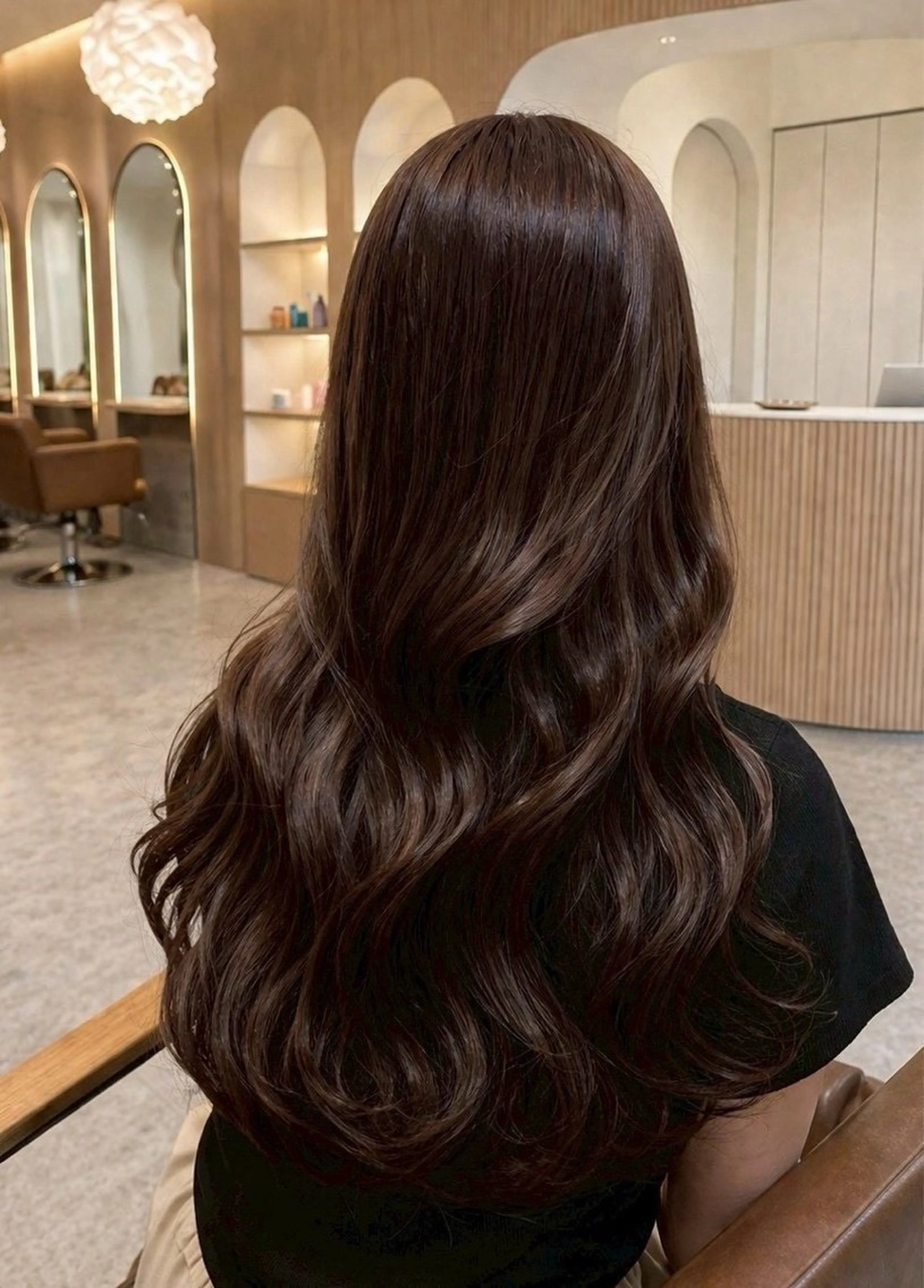 ロング カラー ブラウンカラー 透明感カラー 赤田 修哉のヘアスタイル