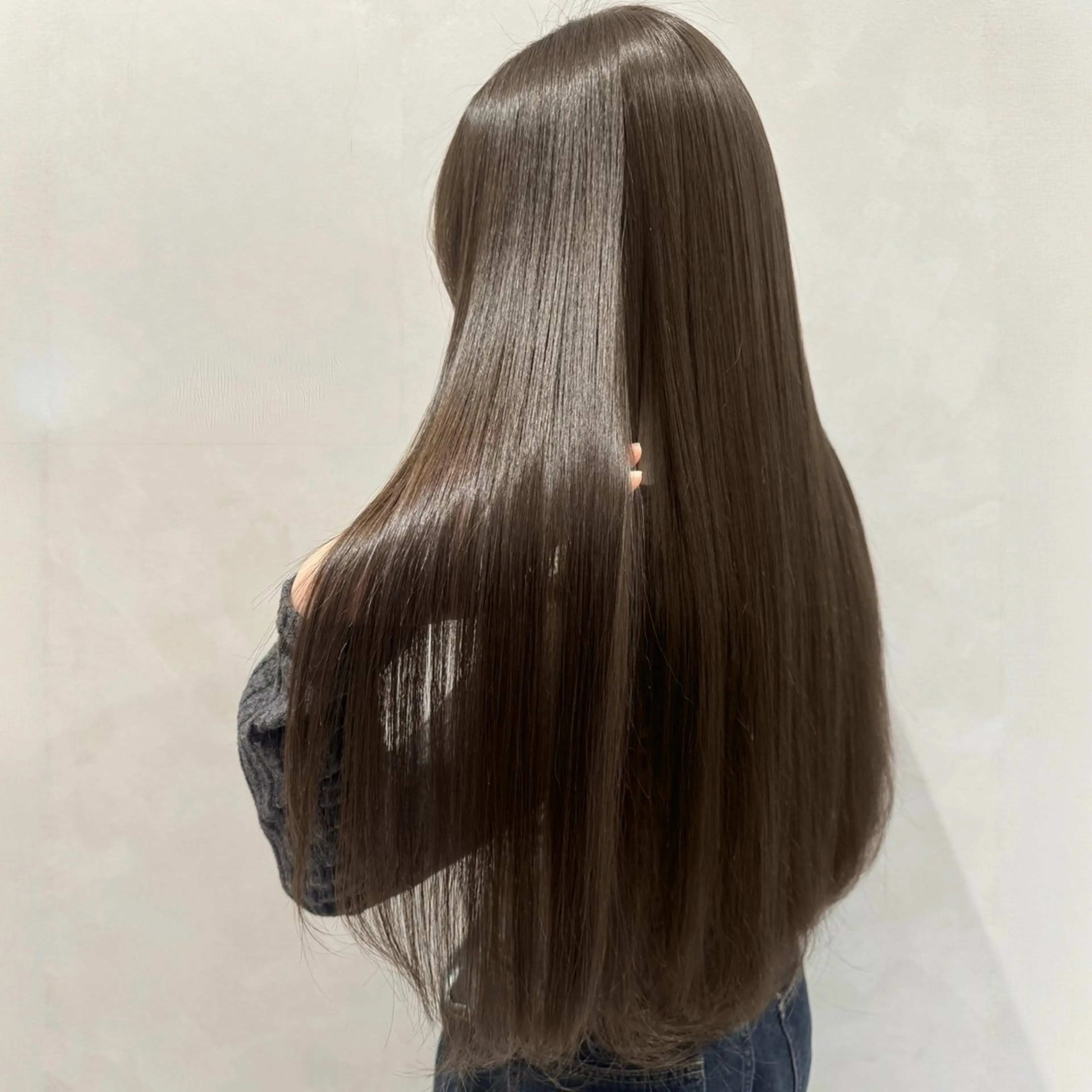 ロング カラー カット 縮毛矯正 トリートメント 🎀レイヤー×透明感 ×髪質改善🎀米田のヘアスタイル