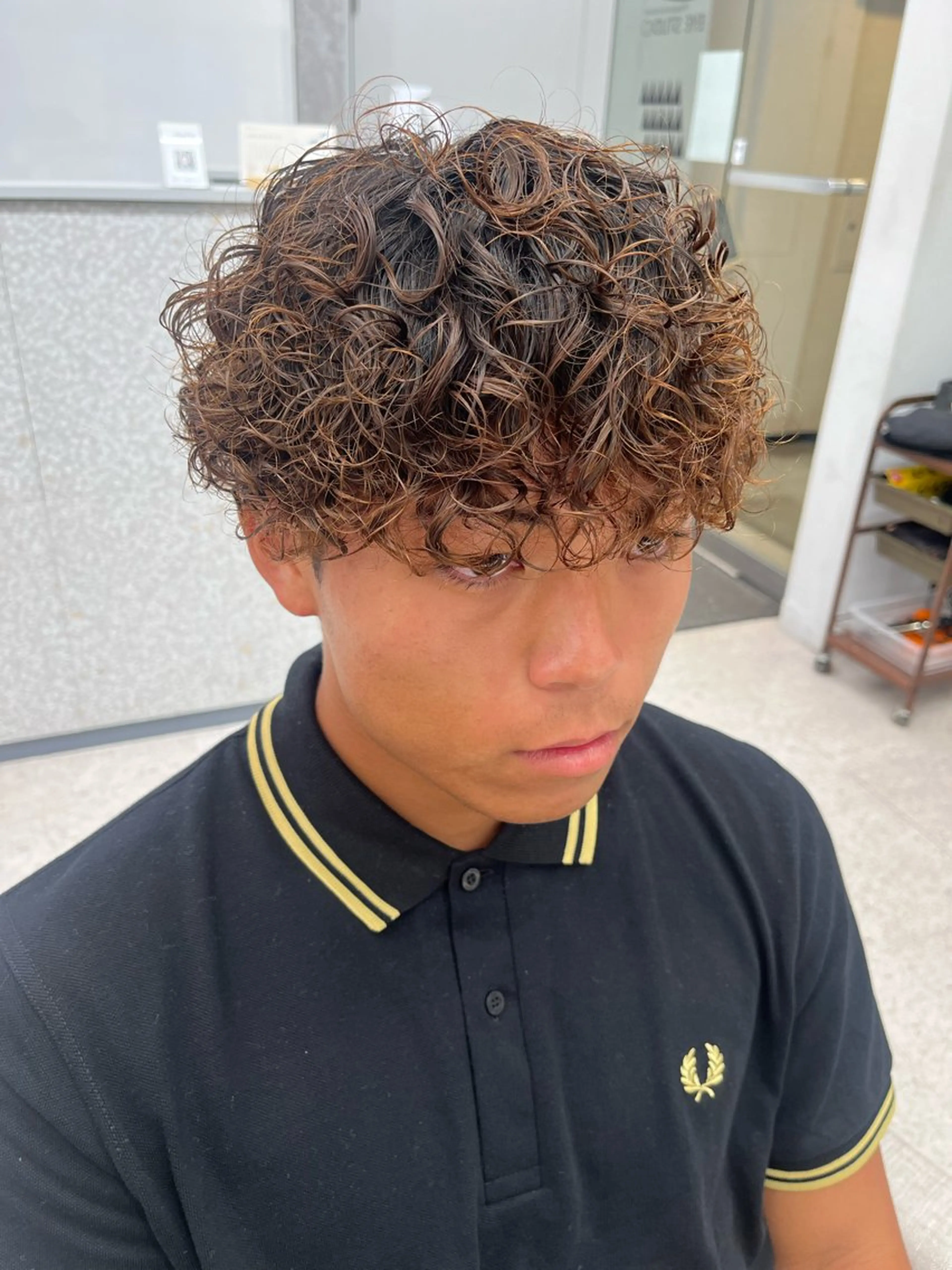 パーマ メンズ メンズパーマ プードルパーマ プードルパーマ カット パーマ 🍐シャドウパーマ メンズ特化/守岡🍐のヘアスタイル