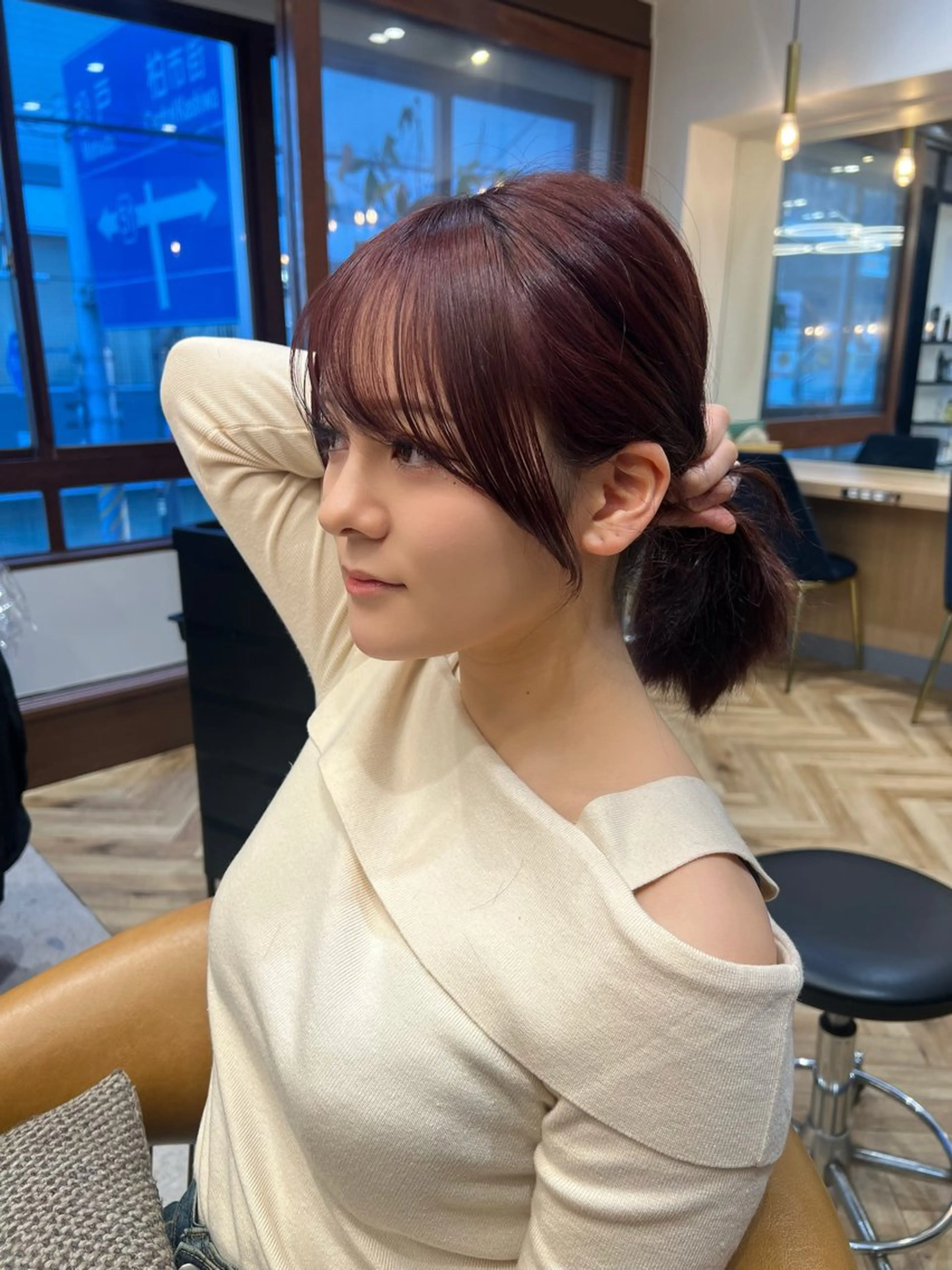 【顔周りメンテナンス🇰🇷】韓国風顔周りカット💞＋透明感カラー🔱＋トリートメント🫧（顔周りカットのみ）#レイヤーの写真