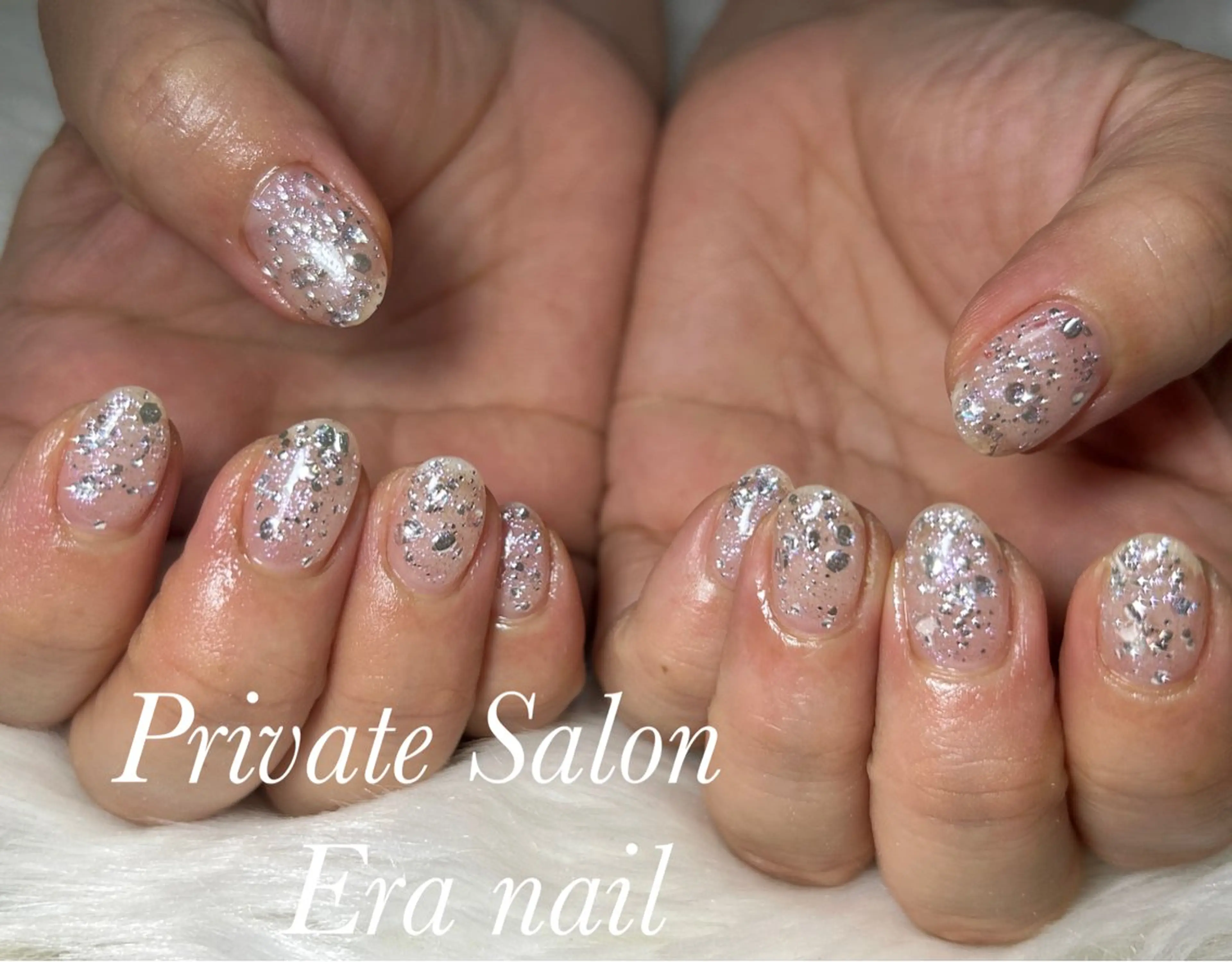 ネイル ラメ(グリッター) ワンカラーネイル ハンドネイル Era nailのネイルデザイン