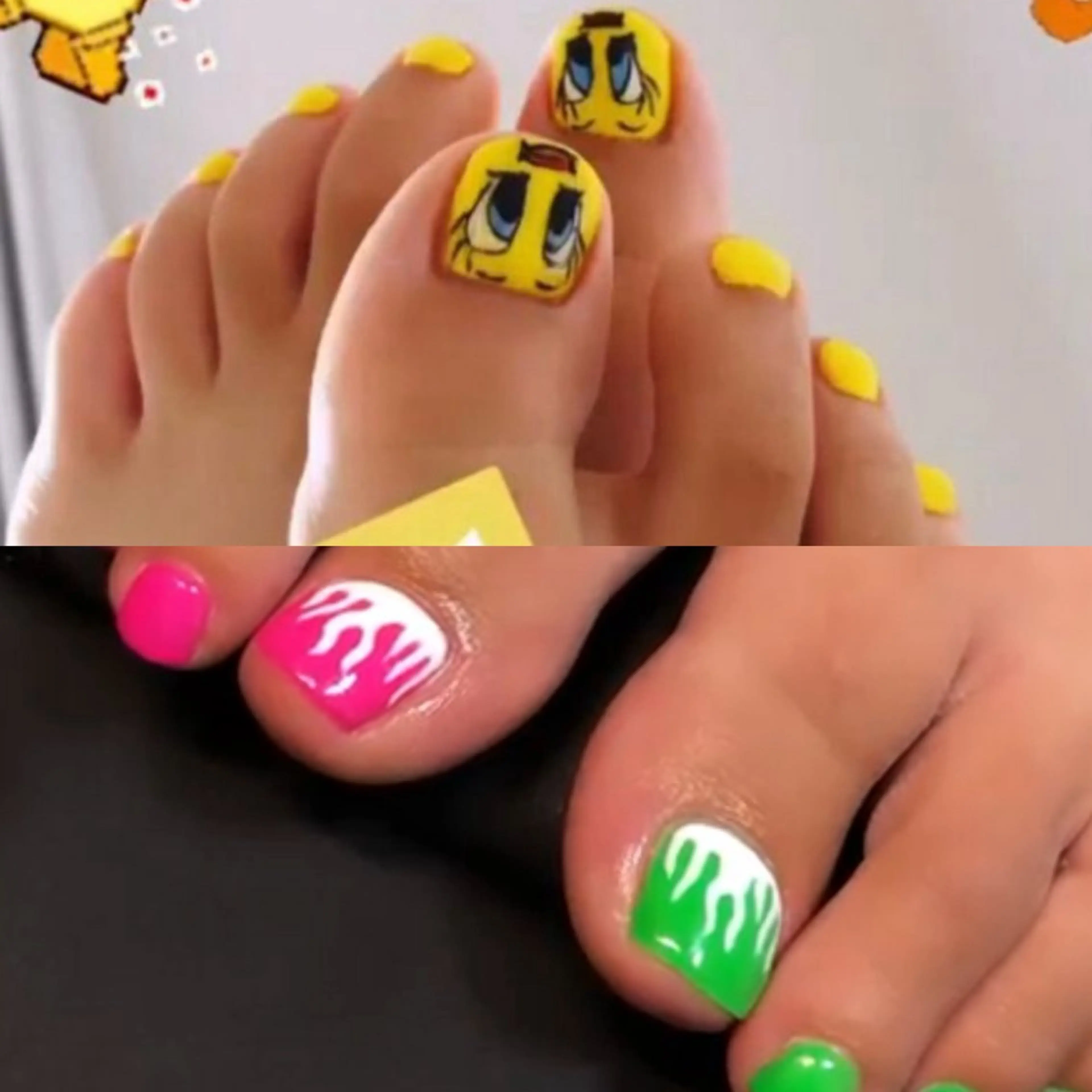 フット　2本アートの写真