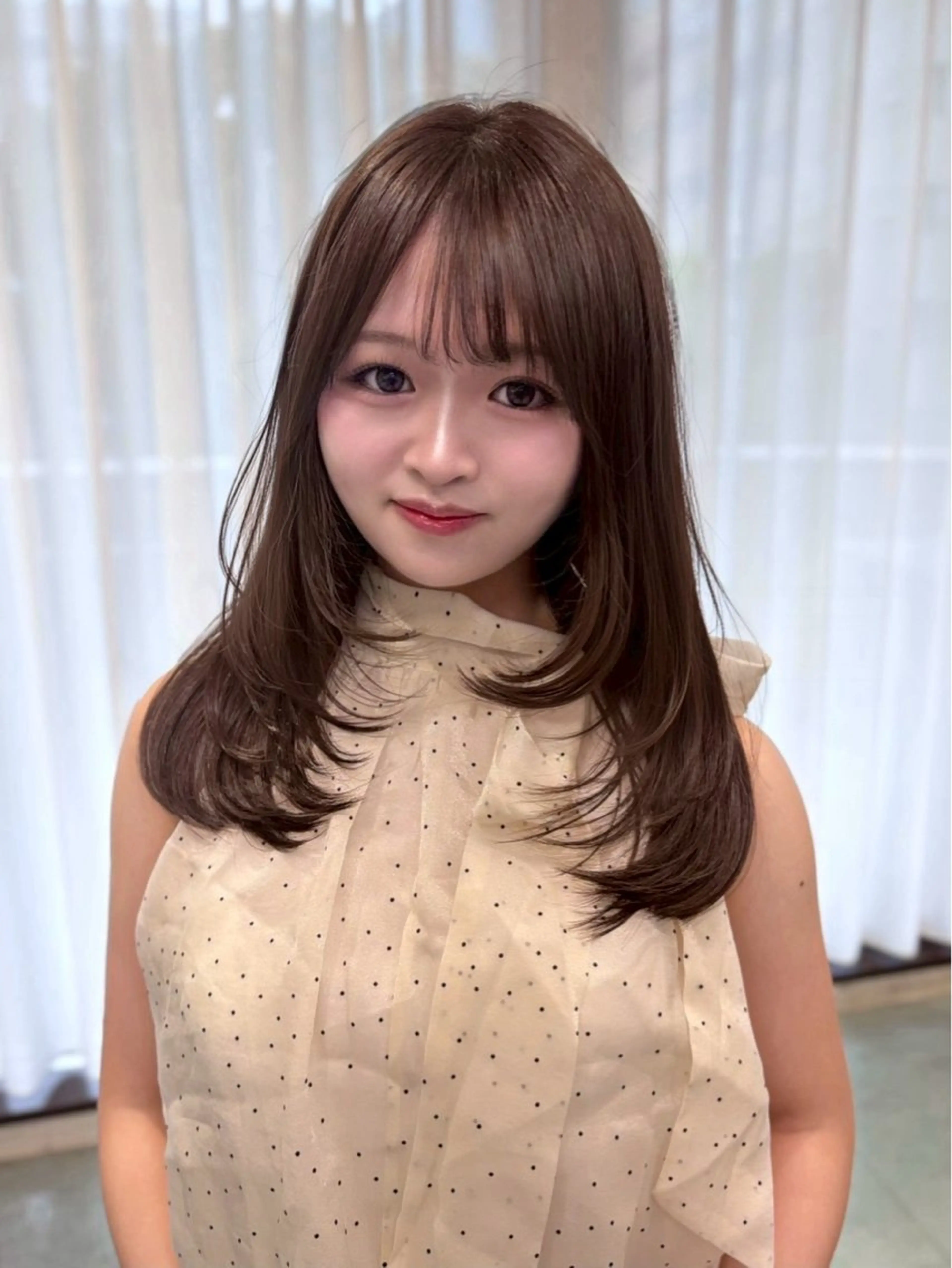 セミロング 韓国風ヘア 似合わせカット votan lilleyのヘアスタイル
