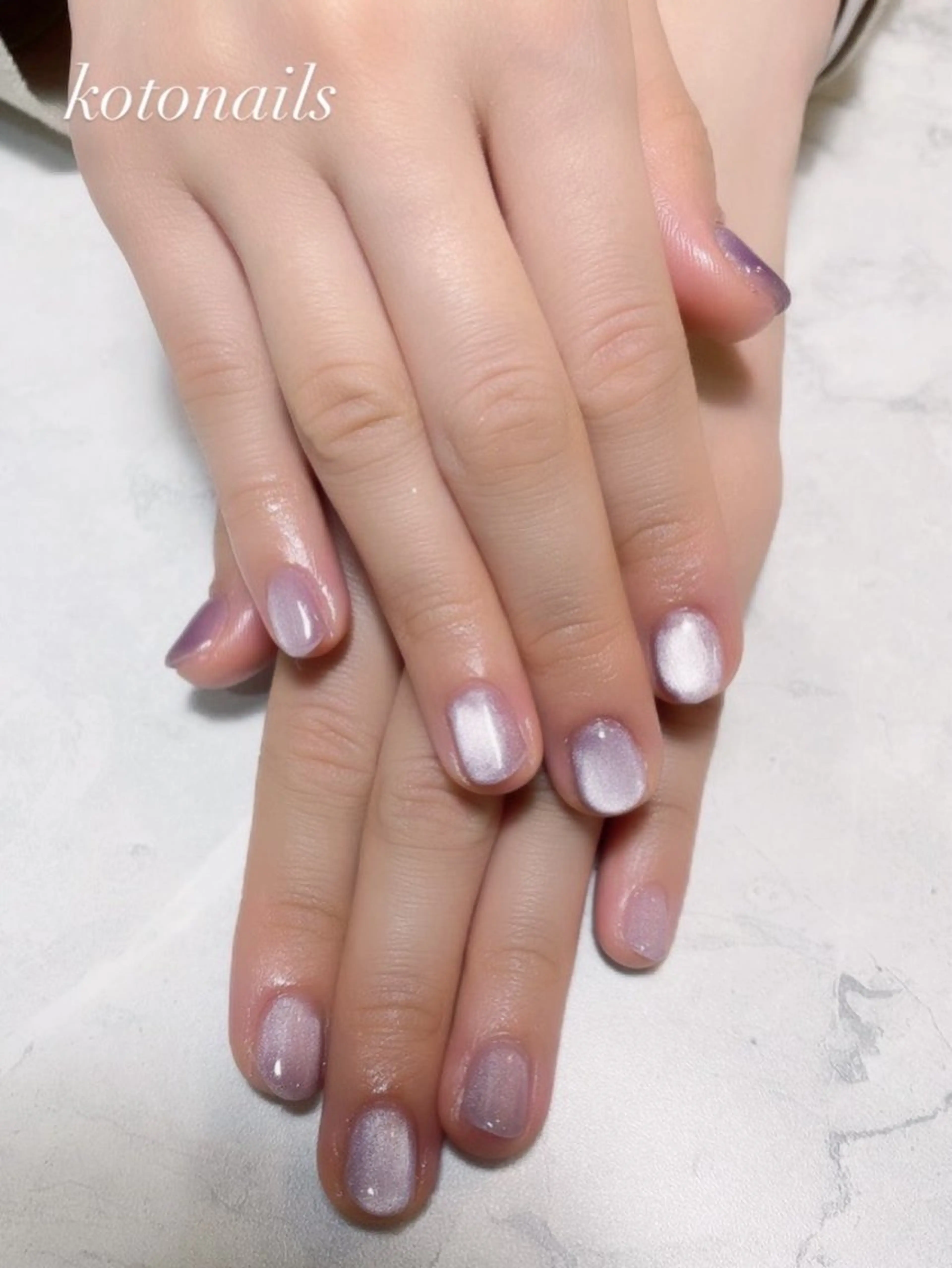 ネイル 氷ネイル・うるうるネイル マグネットネイル koto nails所属・koto nailsのネイルデザイン