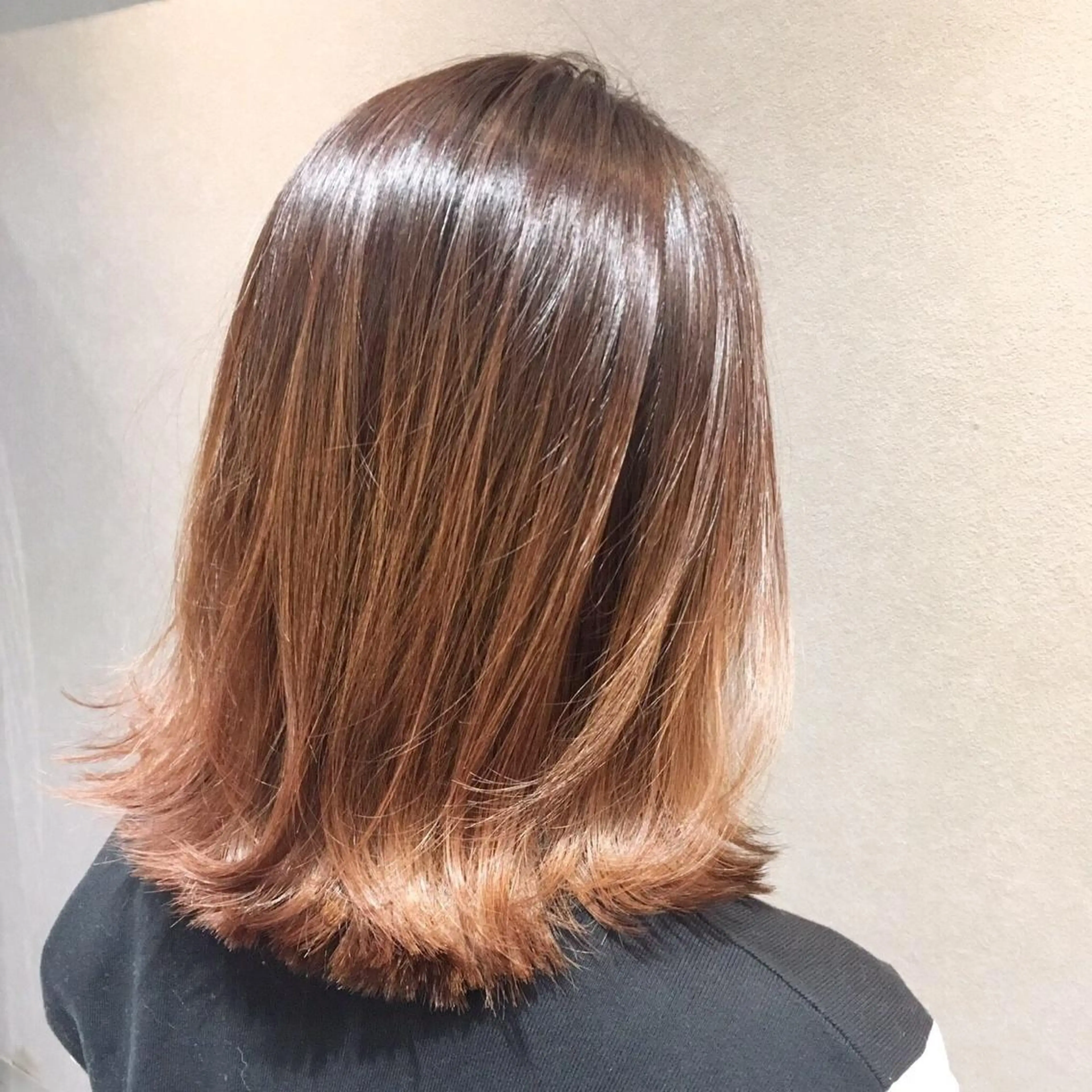 セミロング 韓国ヘア🕊村上 ののこ🕊のヘアスタイル