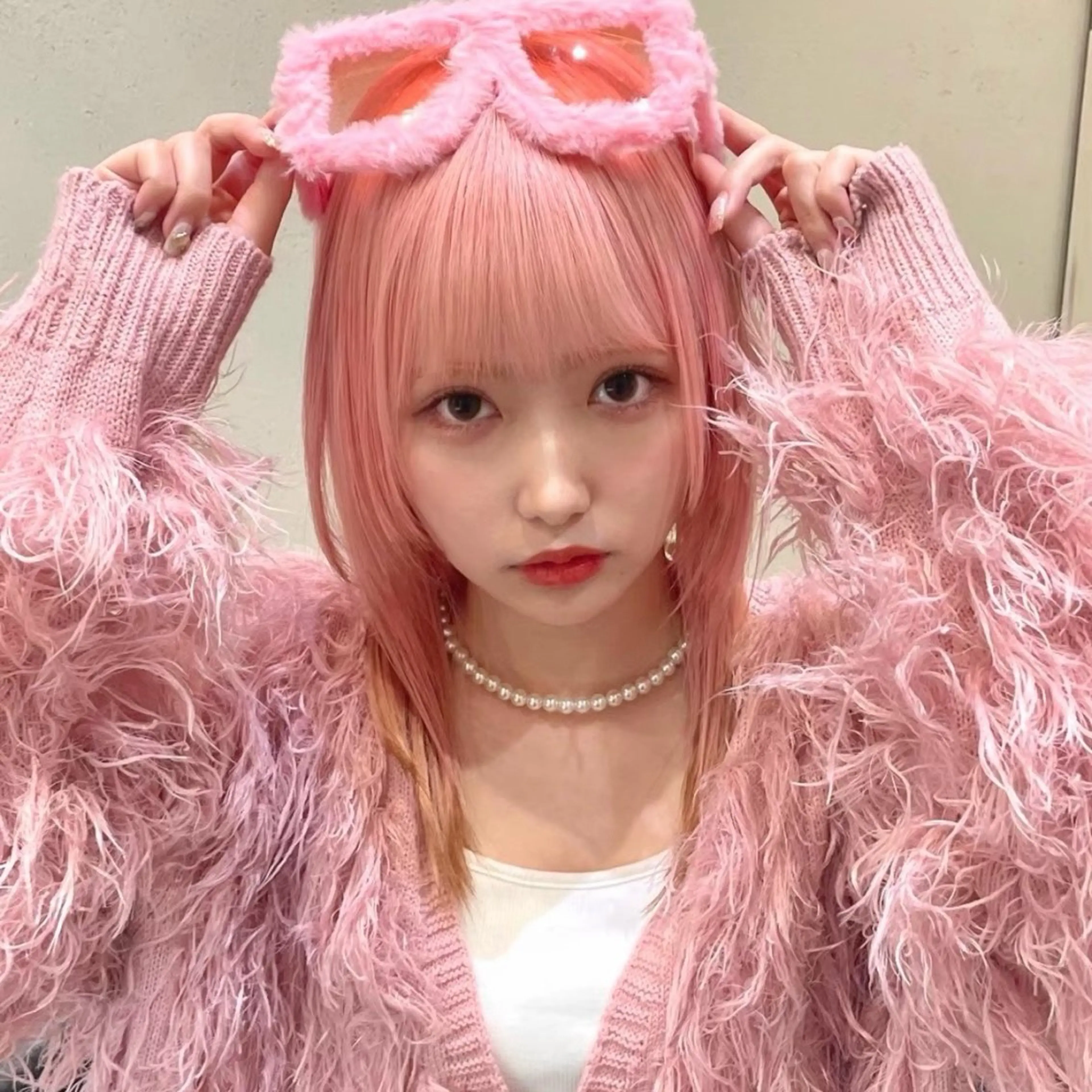 セミロング カラー ヘアカラー ハイトーンブリーチ 名古屋/FUTOのヘアスタイル