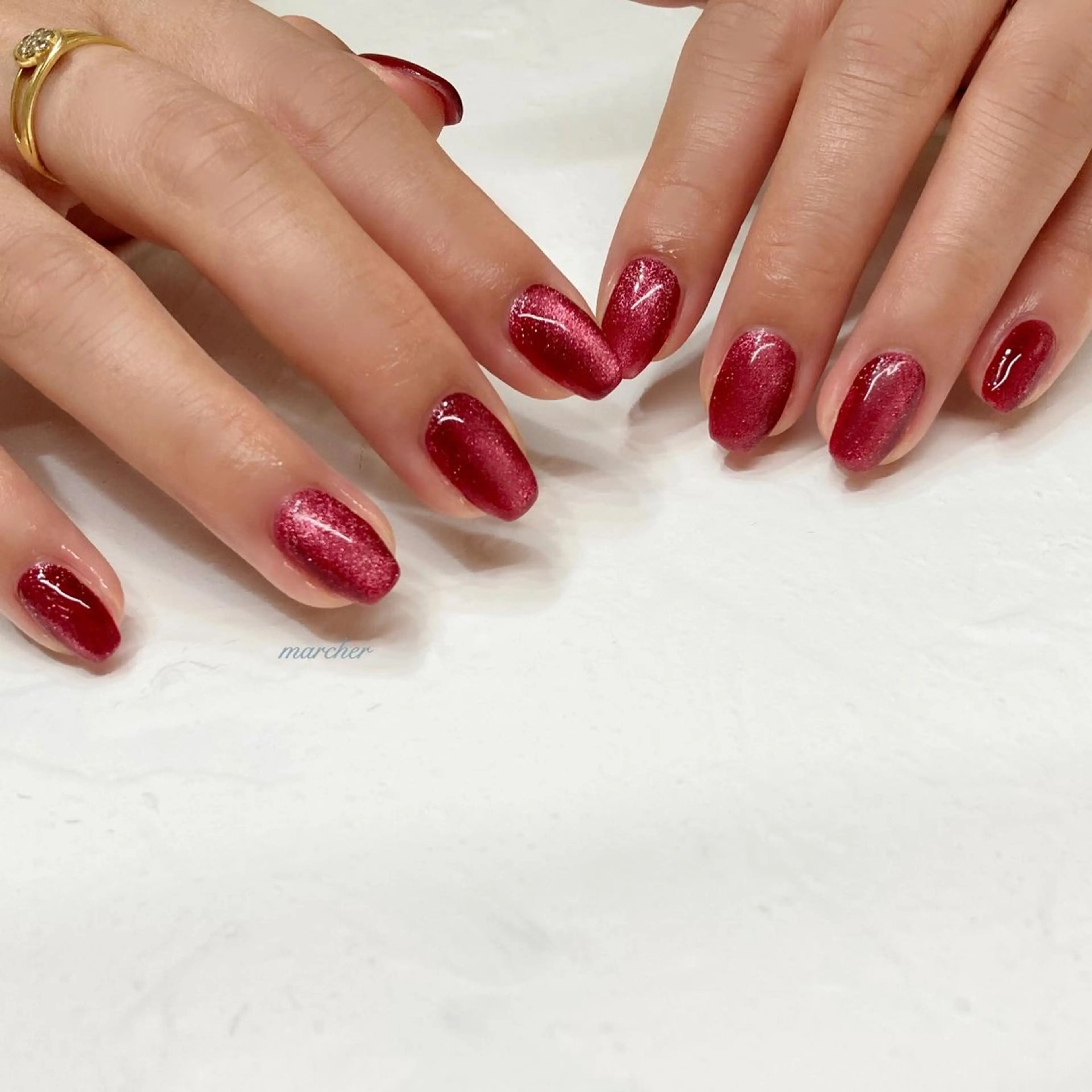 ネイル マグネットネイル Nailbeauty marcherのネイルデザイン