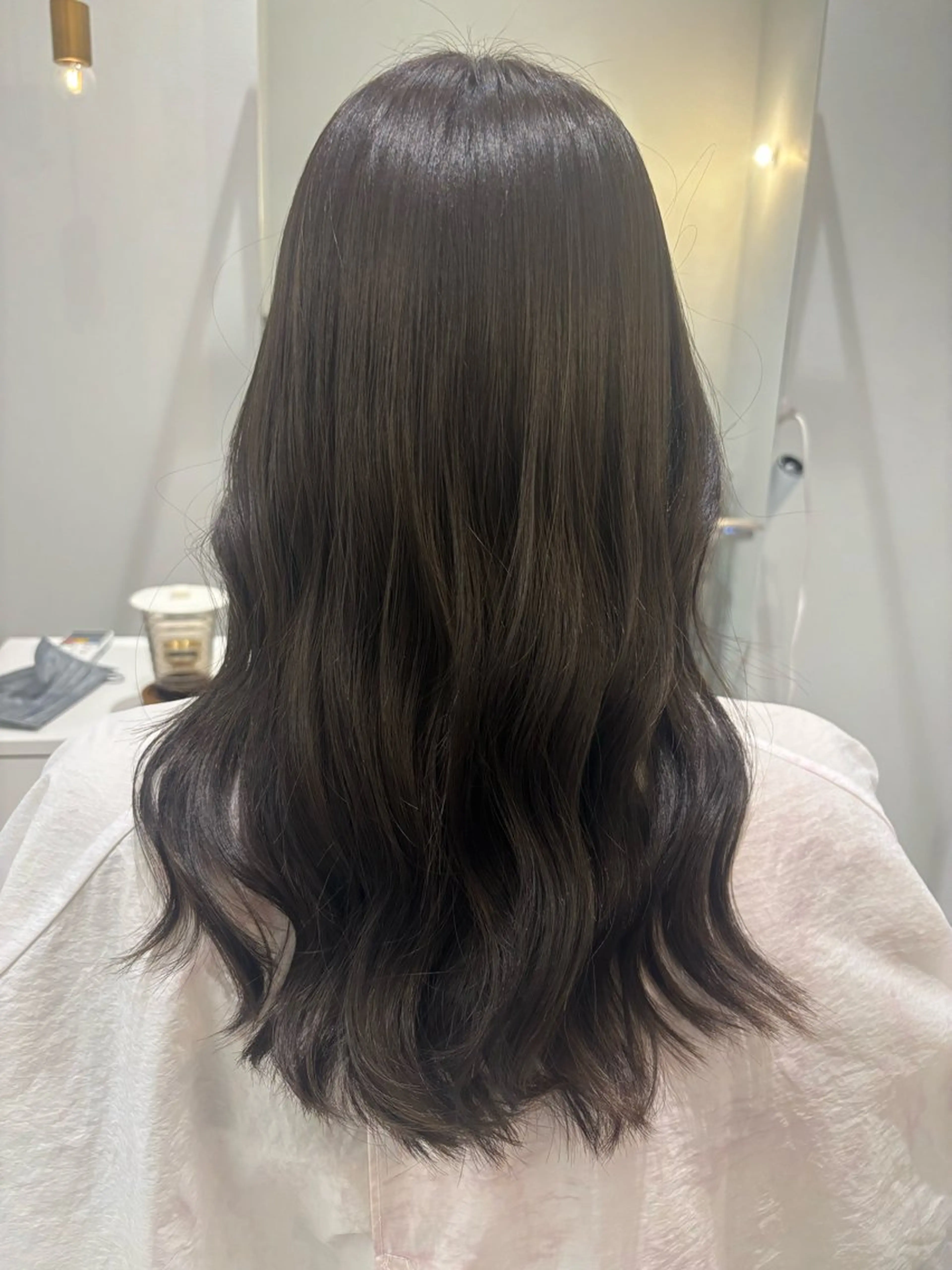 カラー 透明感カラー グレージュ オリーブグレージュ オリーブグレー 艶髪/ハイトーン/ 透明感/maayaのヘアスタイル