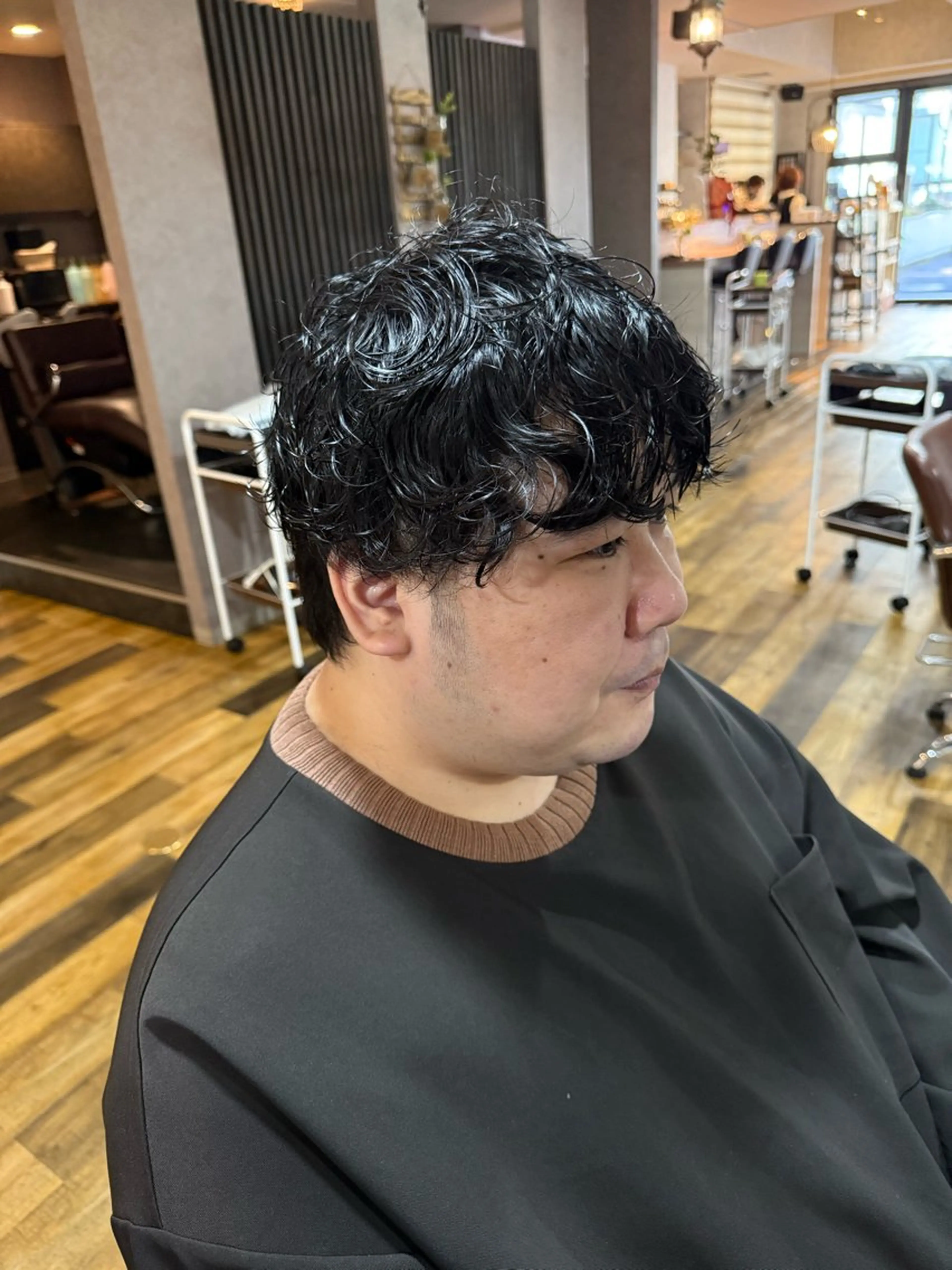 パーマ メンズ メンズパーマ 小松 莉夏子のヘアスタイル
