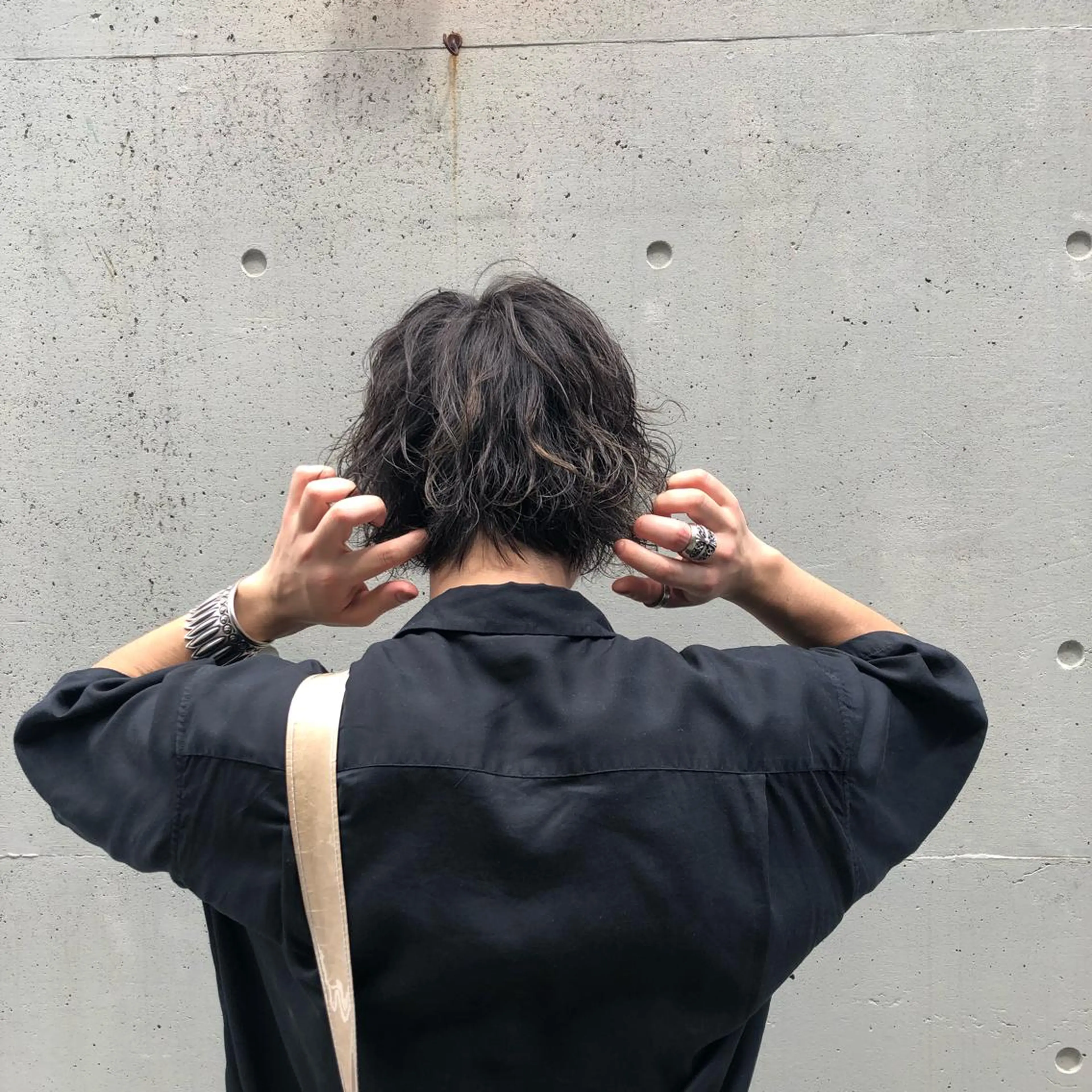 カラー メンズ 酸性縮毛矯正🧴韓国 レイヤー/髪質改善のヘアスタイル