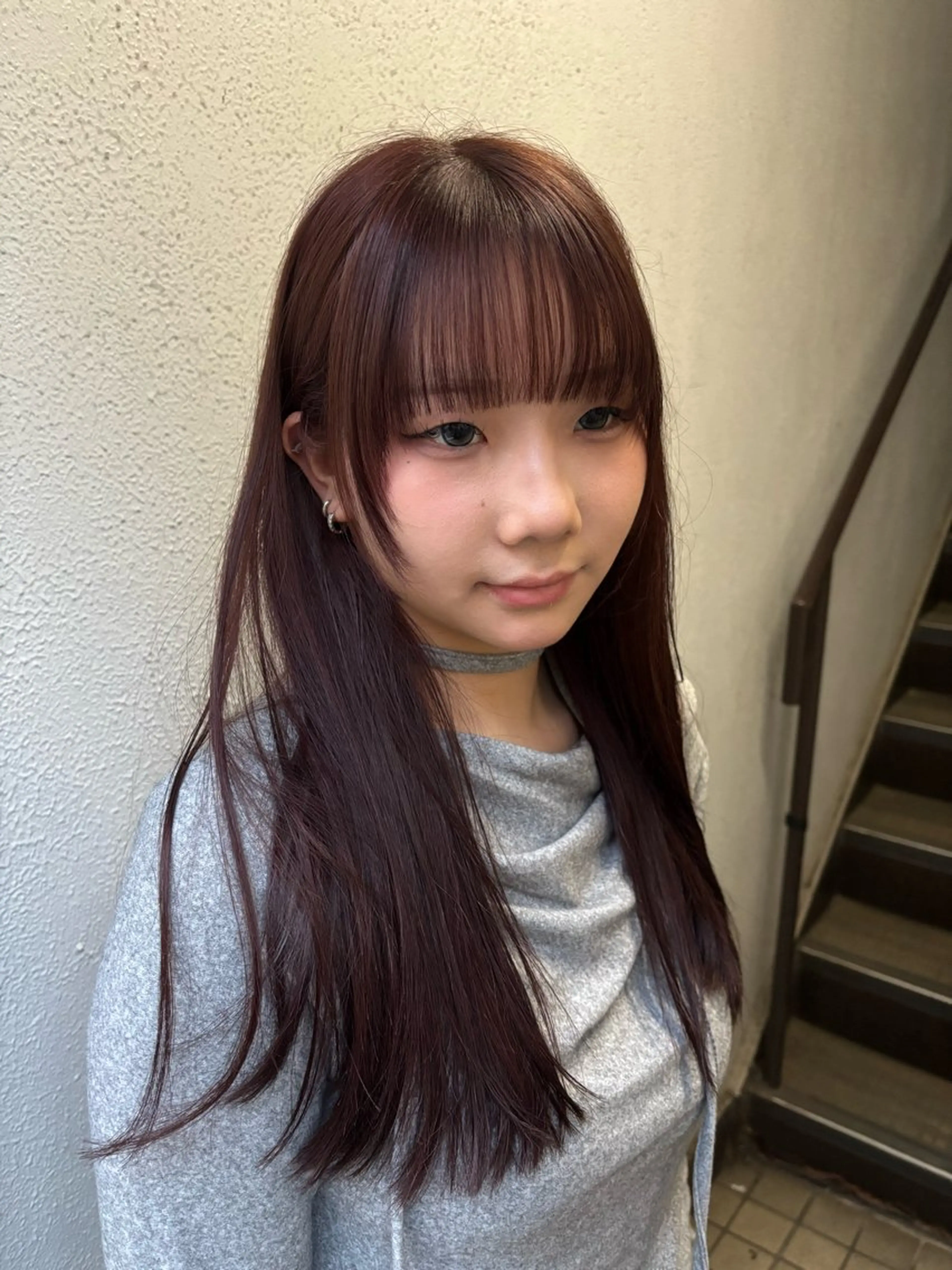 ロング カラー カット ヘアカラー トリートメント レイヤー/ベージュ/ Yurika🐝🤎のヘアスタイル