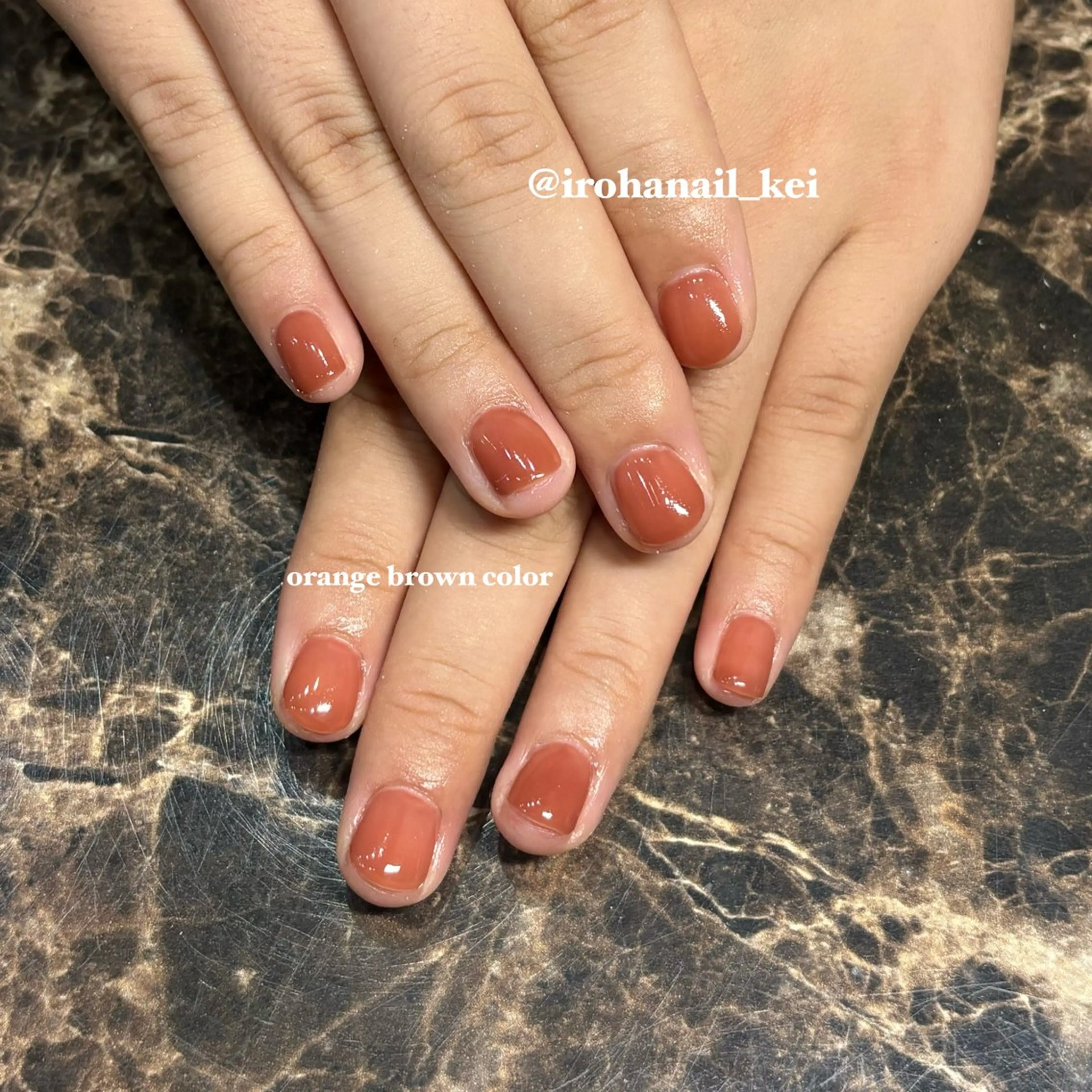 ネイル ブラウン IROHA NAIL_けい🐶のネイルデザイン