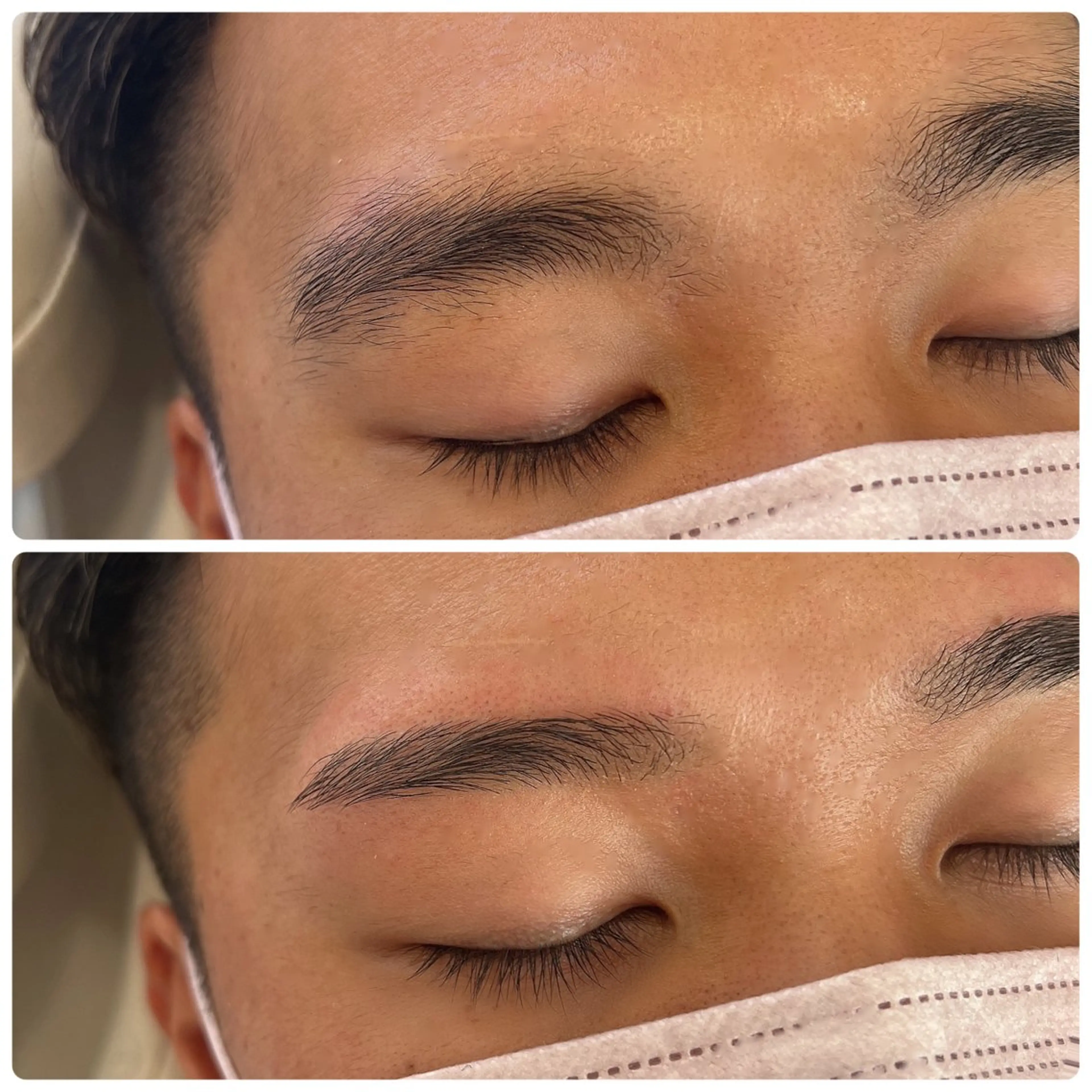 メンズ眉メンテナンスの写真