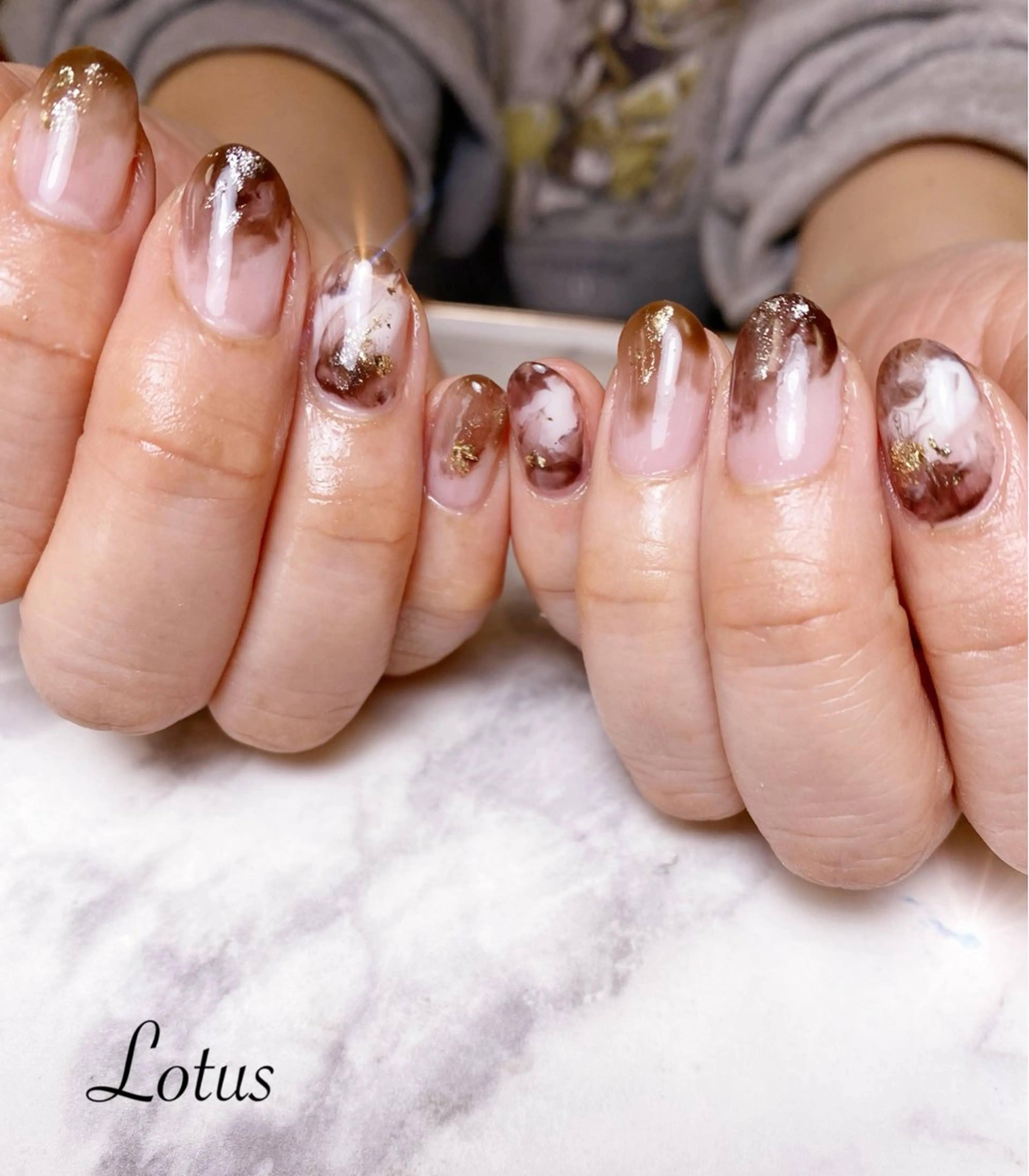 ネイル ハンドネイル ネイル＆脱毛 Lotus🌸のネイルデザイン