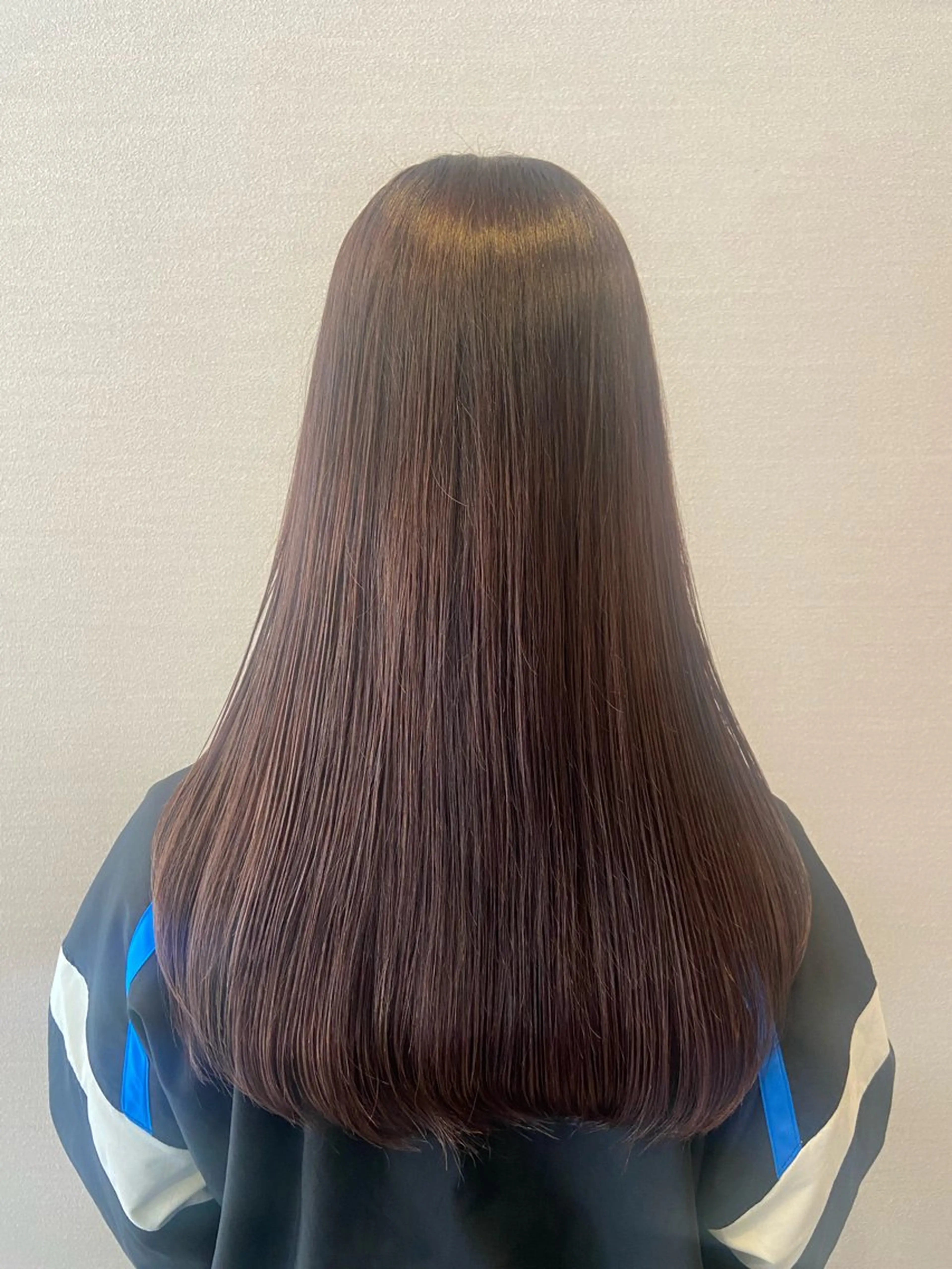 ロング カラー ラベンダーカラー ピンクカラー ピンクラベンダー 都甲 純花のヘアスタイル