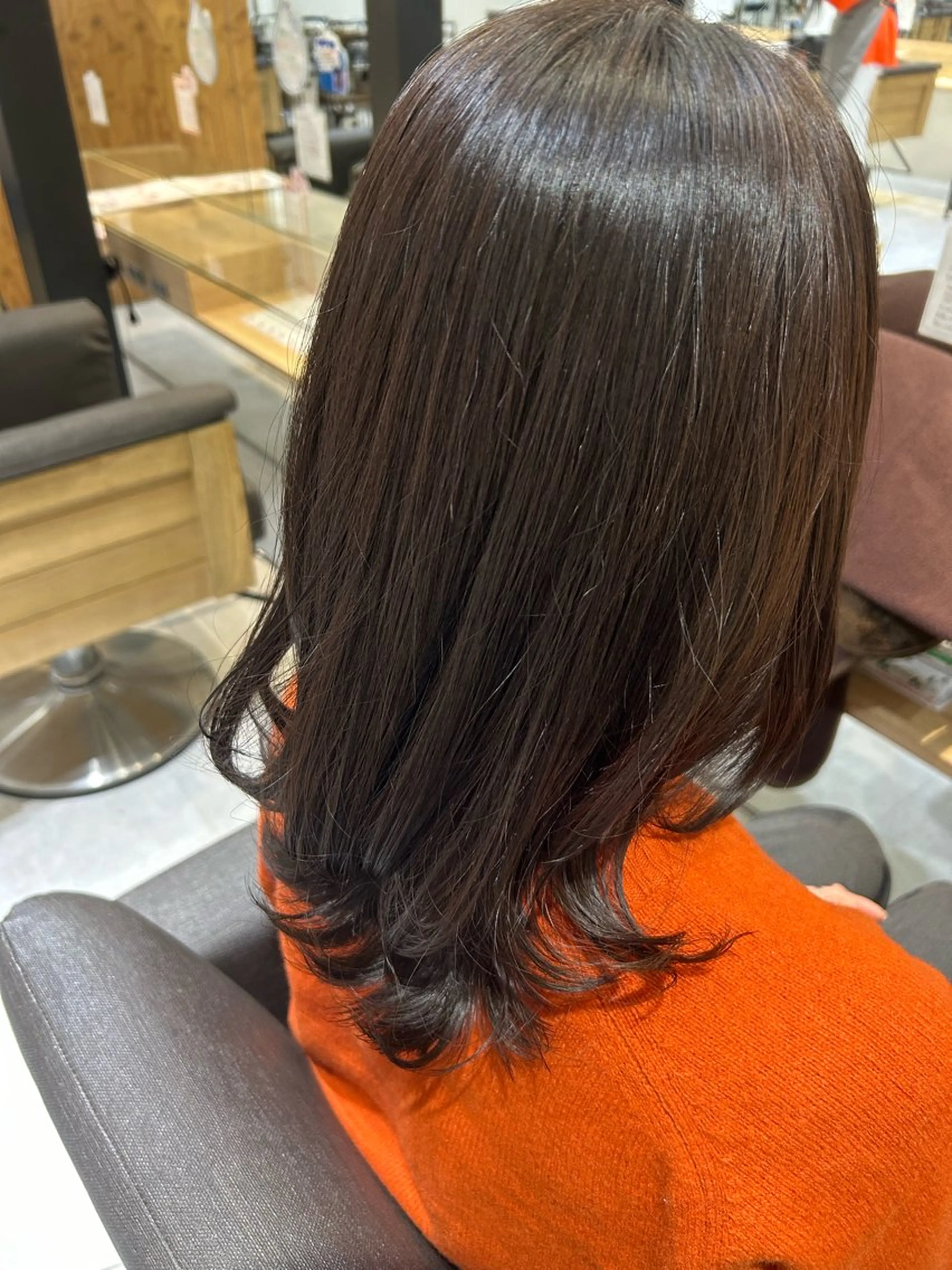 セミロング 玉田 千智のヘアスタイル