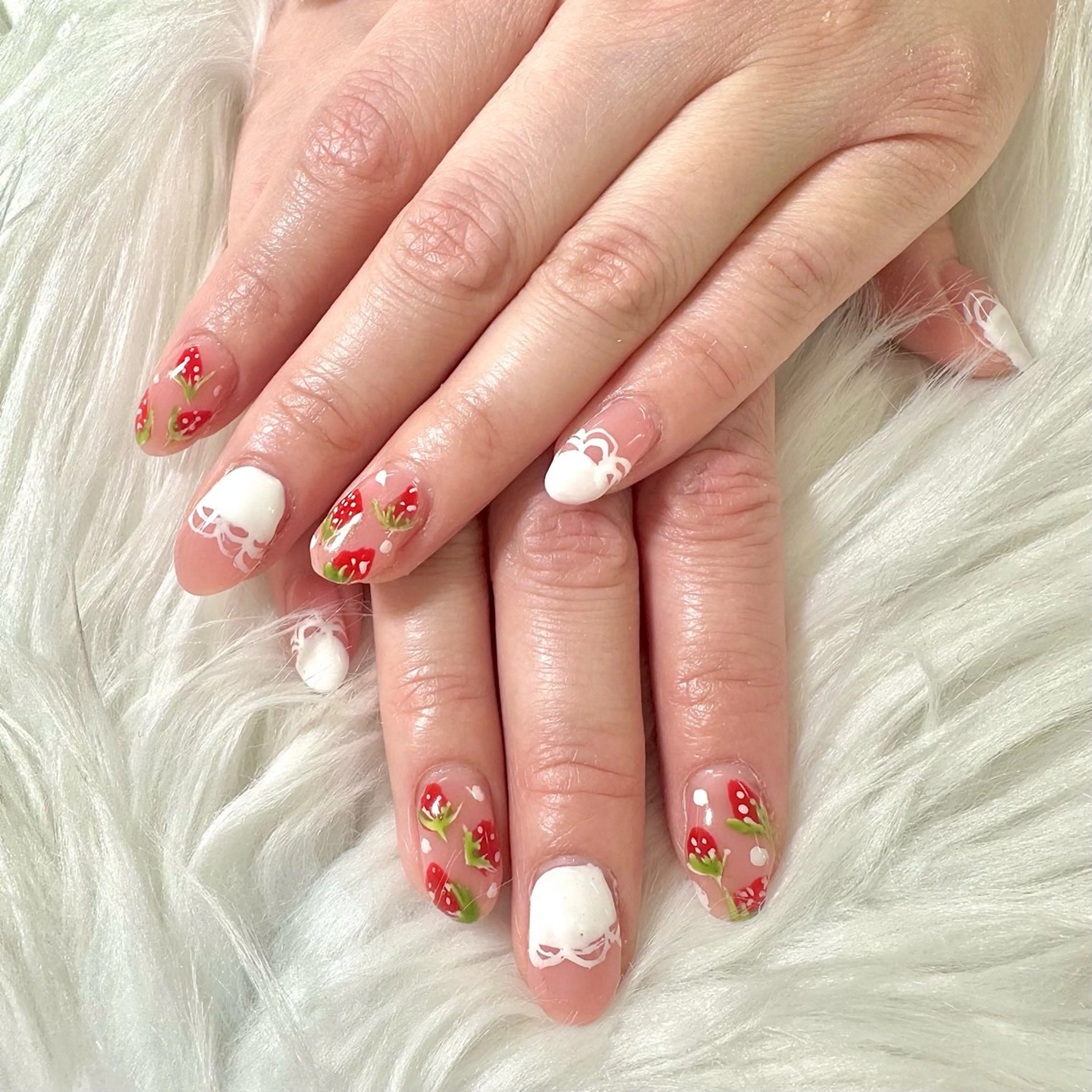 ネイル レース ハンドネイル Heartnail Hino Reinaのネイルデザイン