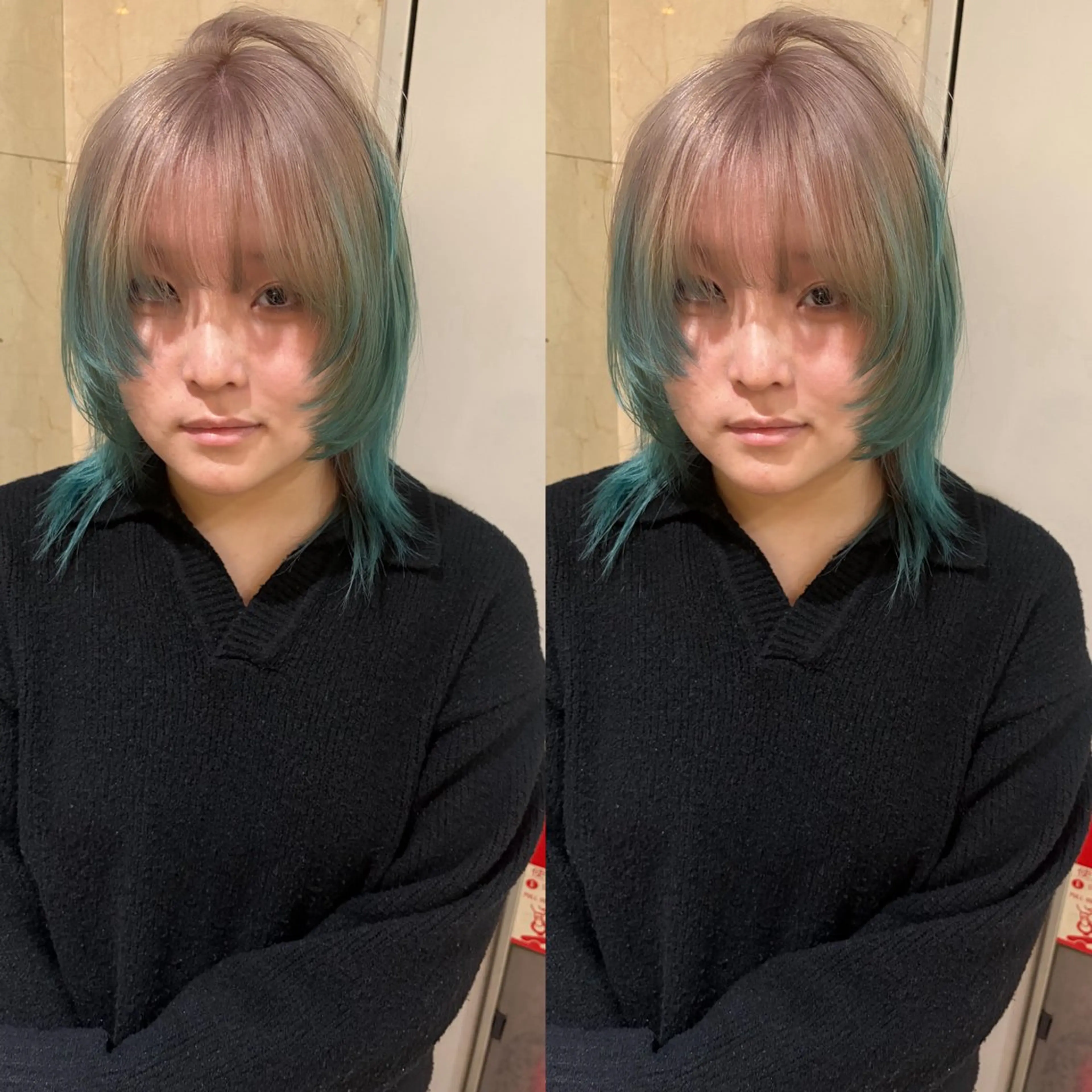 ミディアム ヘアカラー Maria 梅田/デザインカラーのヘアスタイル