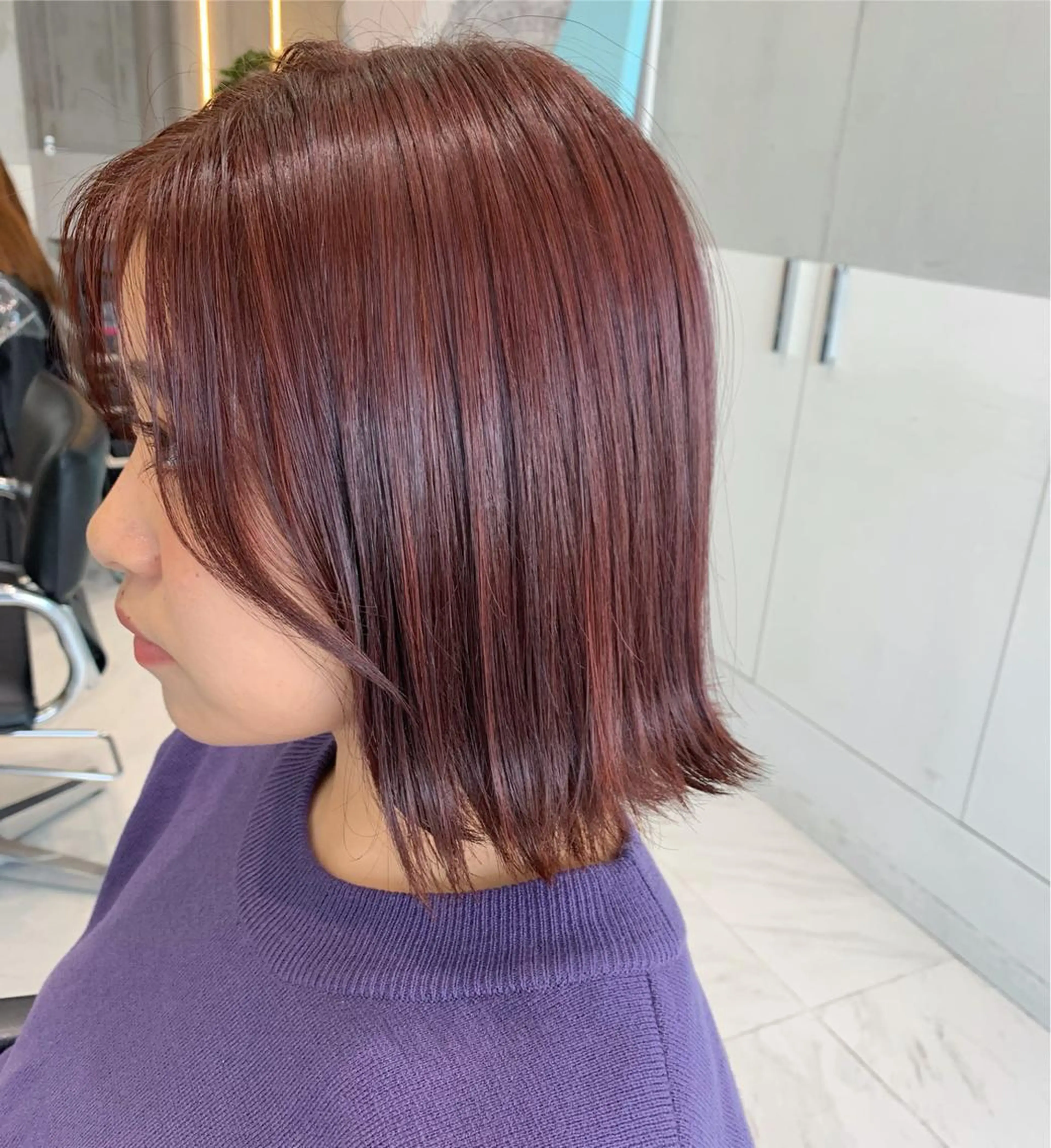 ミディアム カラー minami🪷 暖色カラーのヘアスタイル