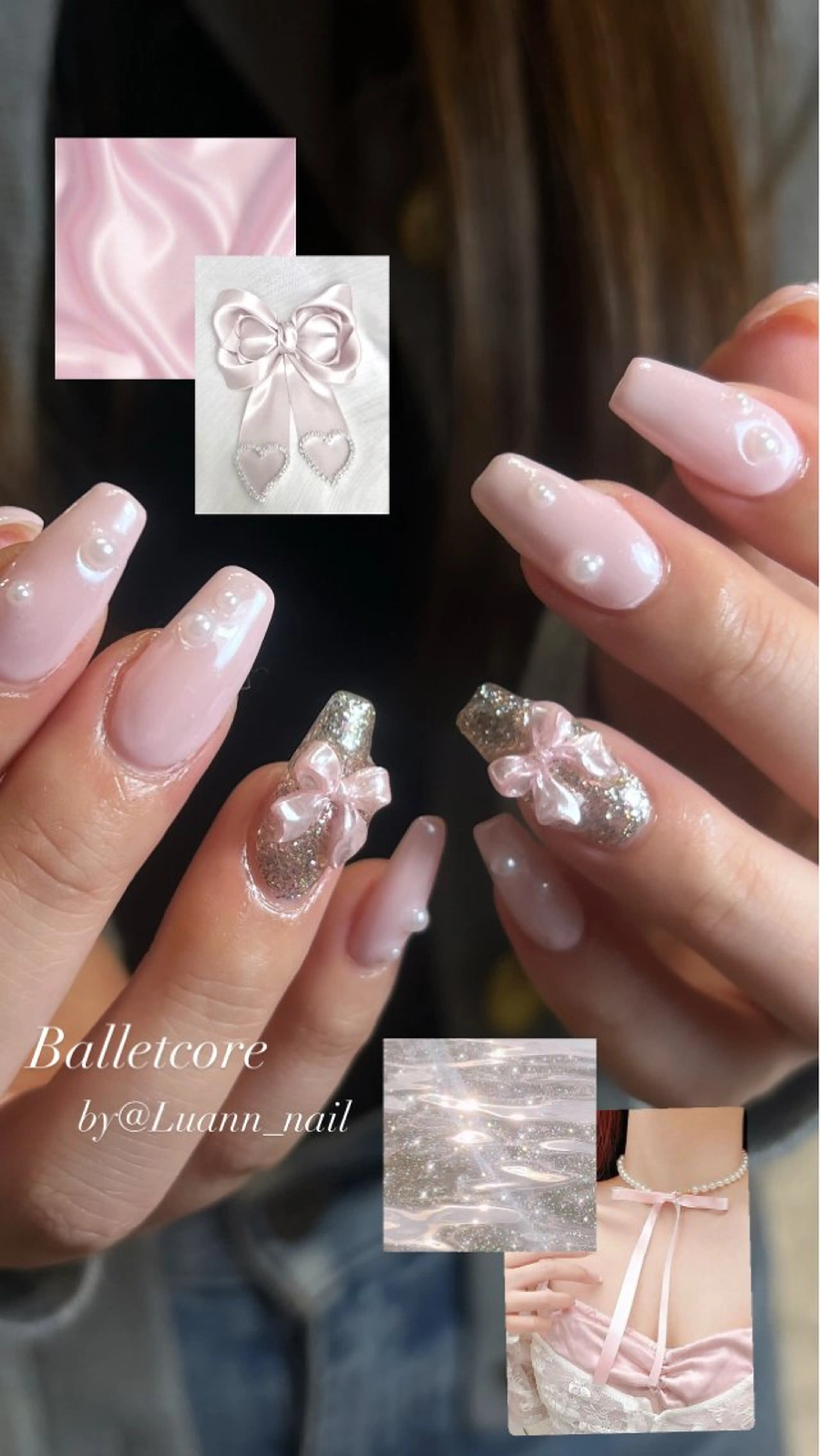 ネイル ピンク ハンドネイル Luann nail Sakiのネイルデザイン