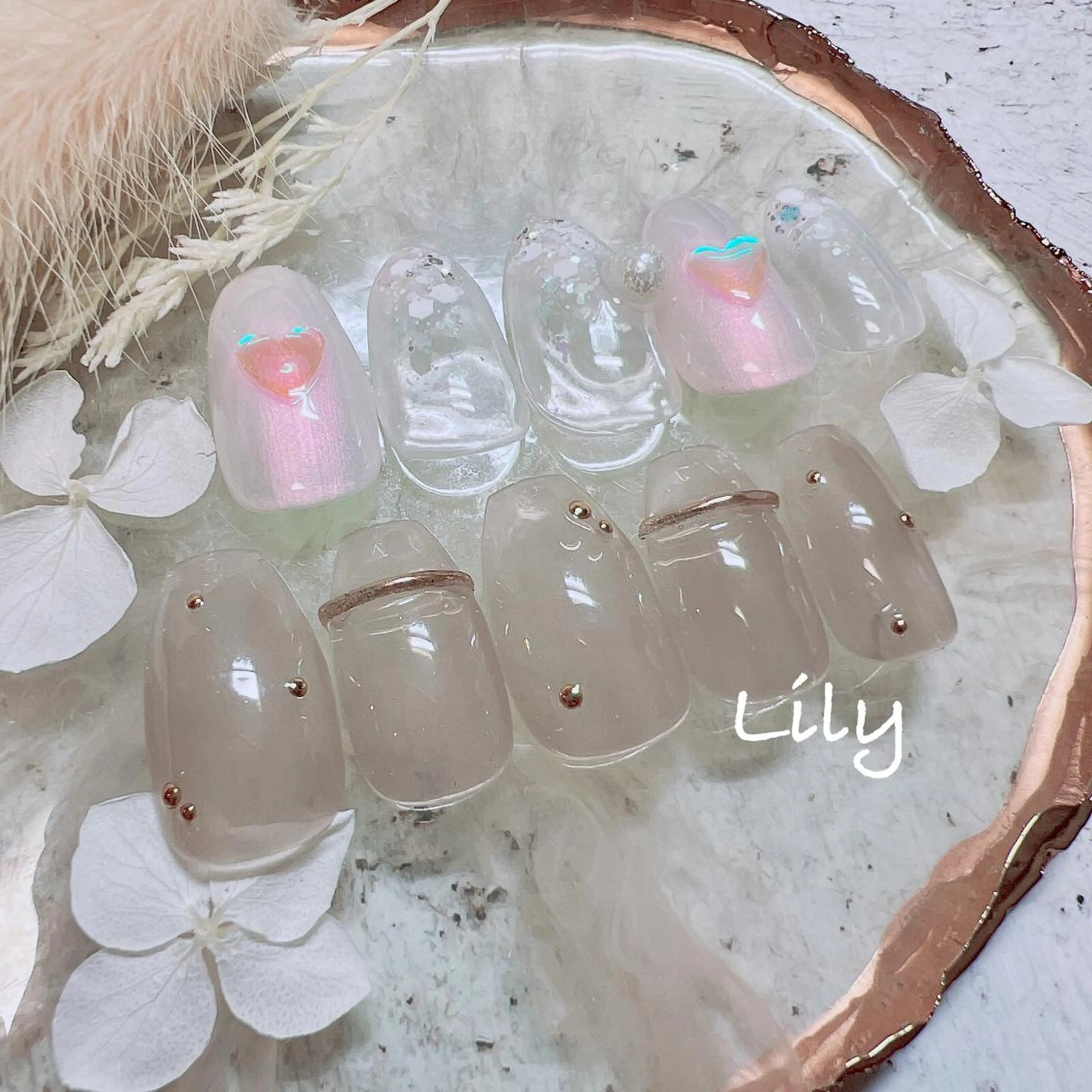 ネイル ハンドネイル Lily*nail 🌻Mii🌻のネイルデザイン