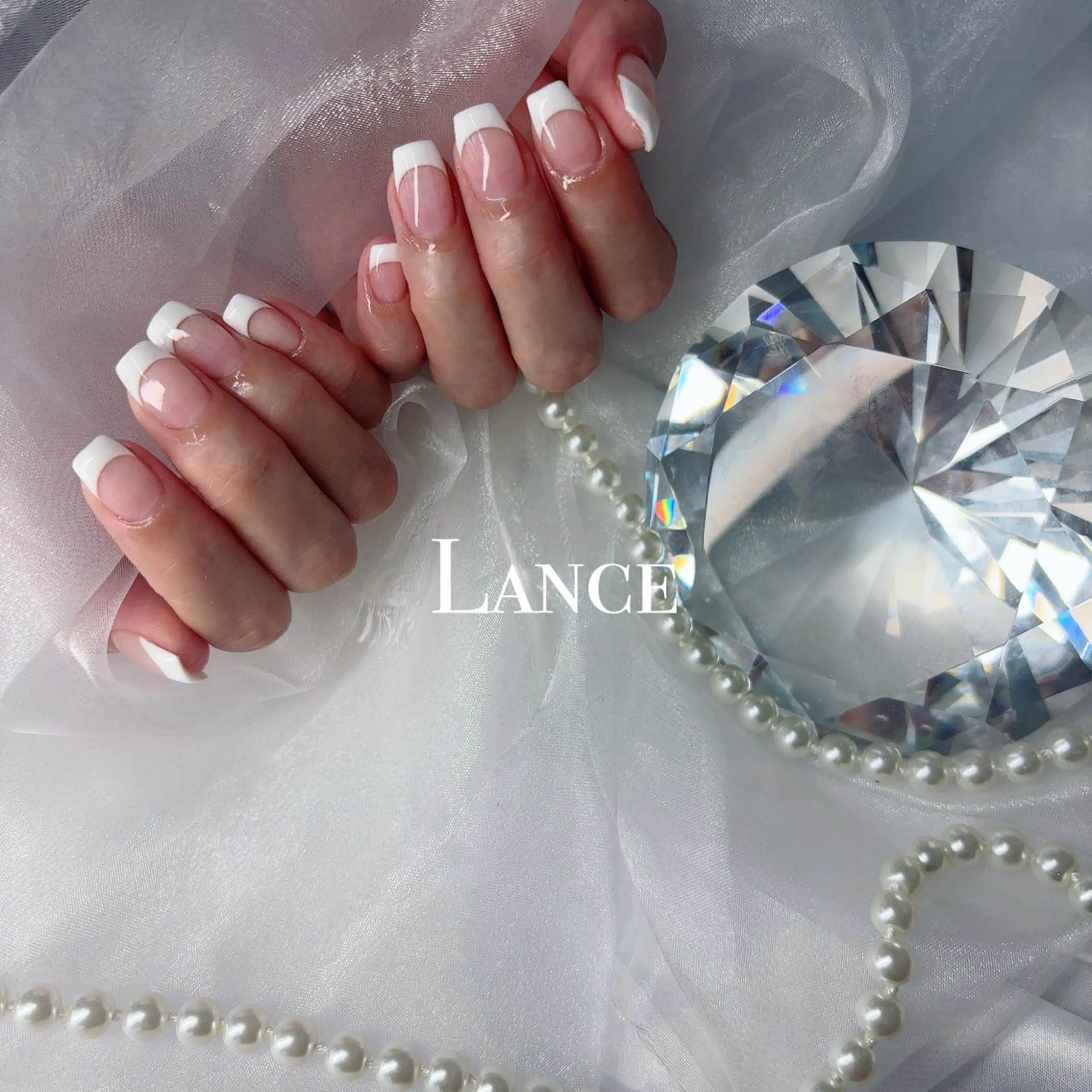 ネイル オーロラネイル フットネイル 氷ネイル・うるうるネイル キラキラネイル 韓国ネイル ハンドネイル Lance nailのネイルデザイン